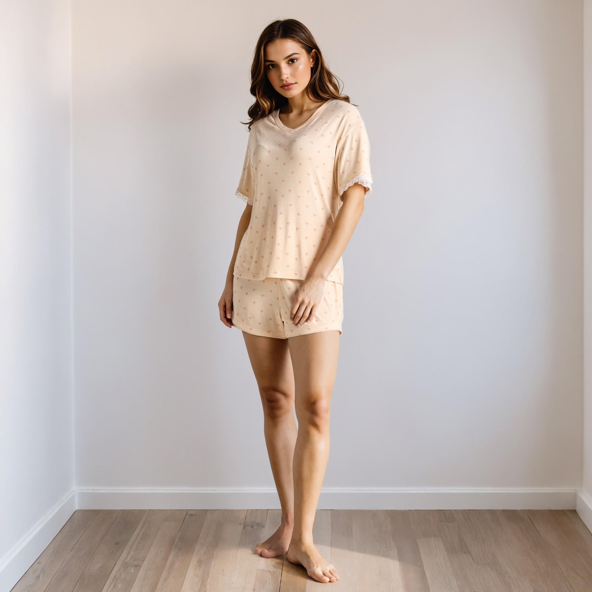 شورت بطبعات فراولة-women-clothing-nightwear-pyjamas-bottoms-image-2