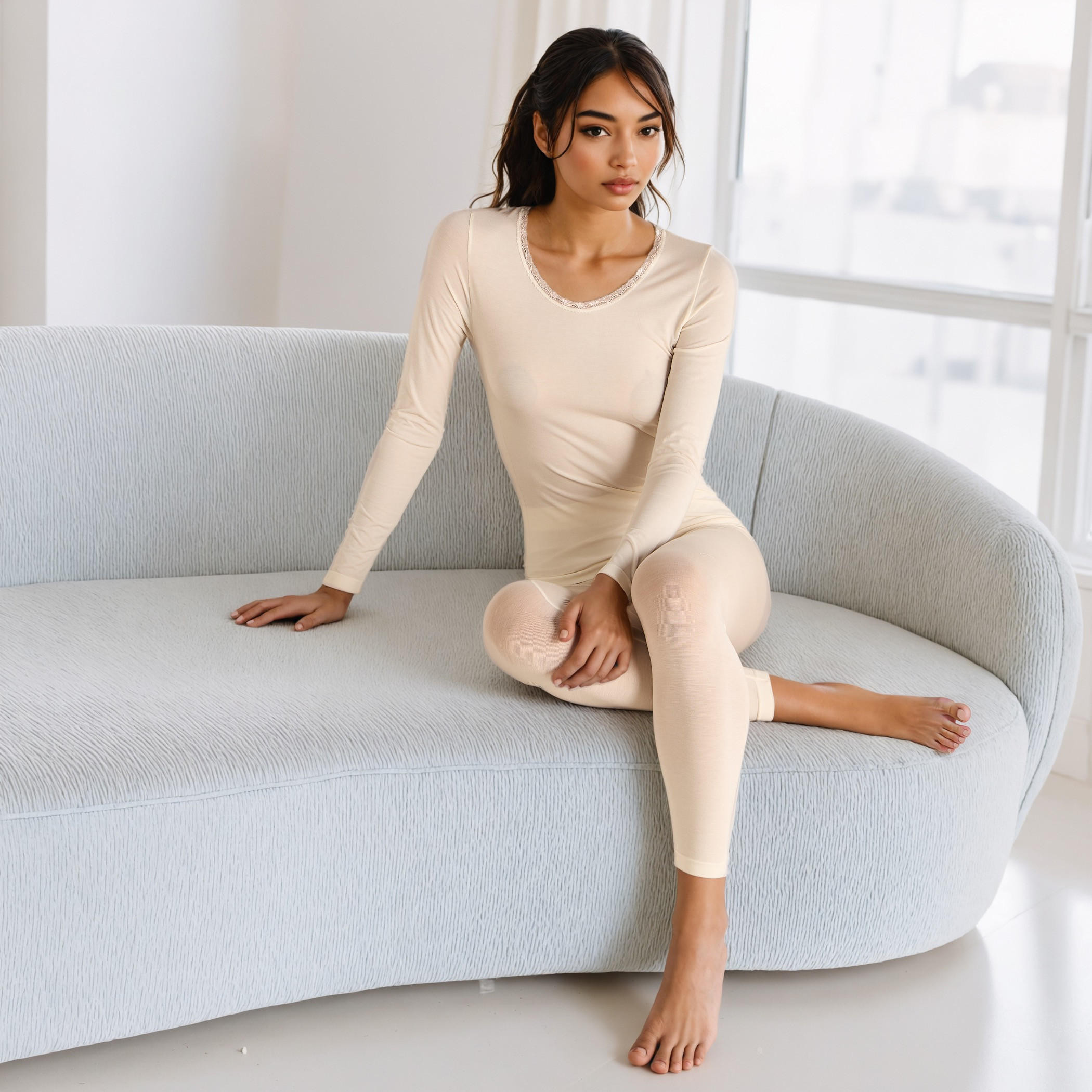 Lace Insert Pyjama Set-women-clothing-lingerie-thermals-image-7