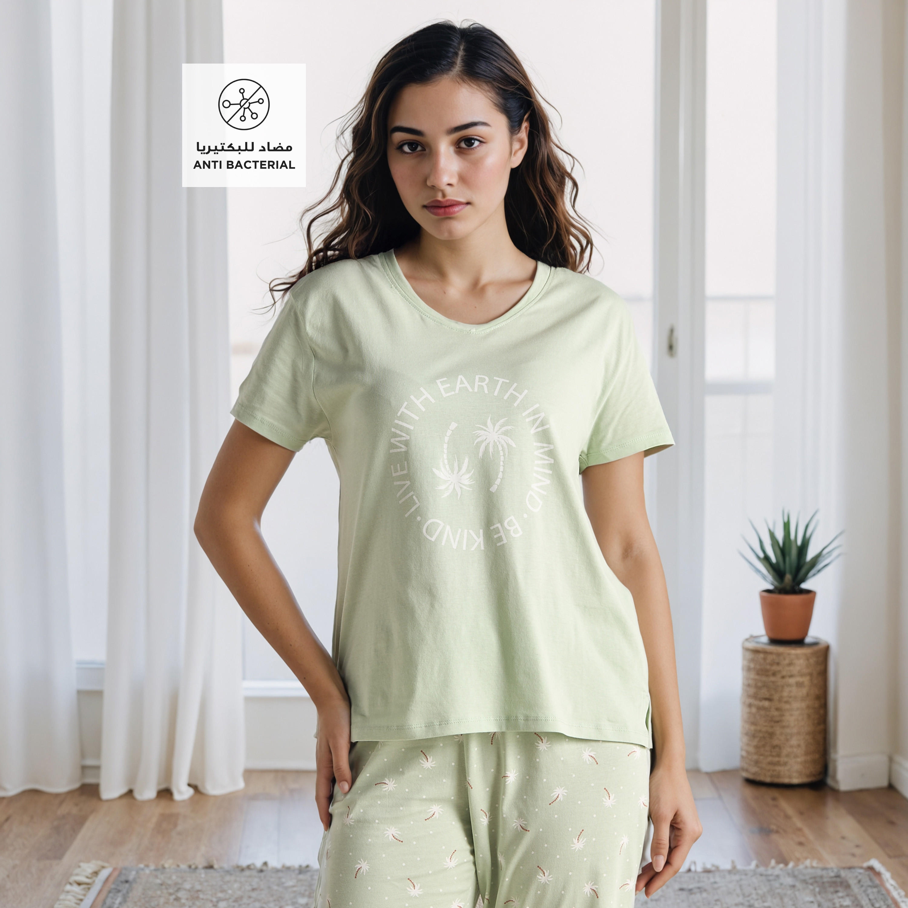 طقم بيجاما قطن بطبعات-women-clothing-nightwear-pyjamas-longsets-image-5