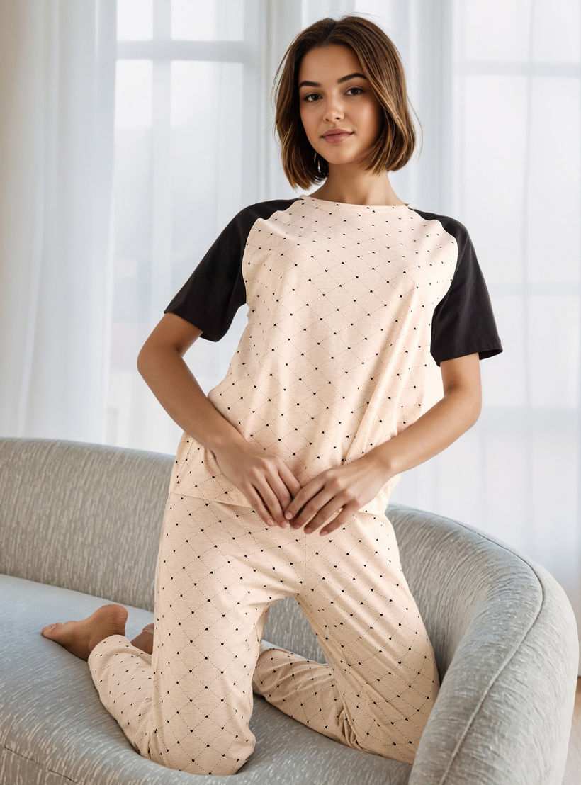 Printed Cotton Pyjama Set-women-clothing-nightwear-pyjamas-longsets-image-1