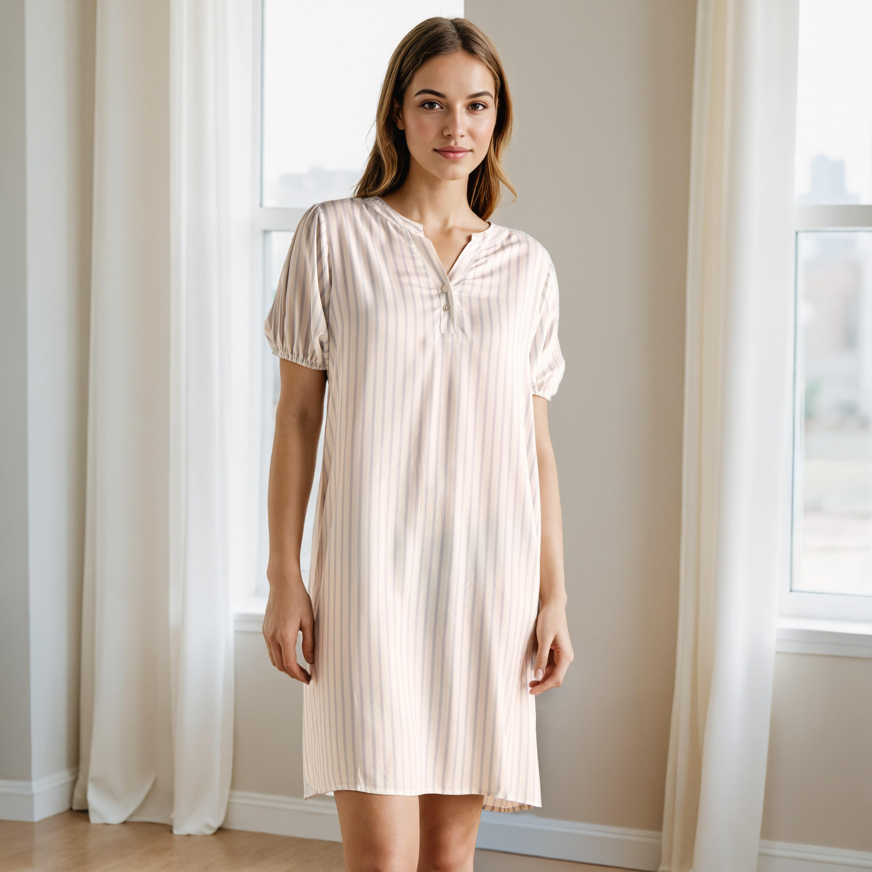 فساتين نوم فيسكوز متنوعة - طقم من 2-women-clothing-nightwear-nighties-image-1