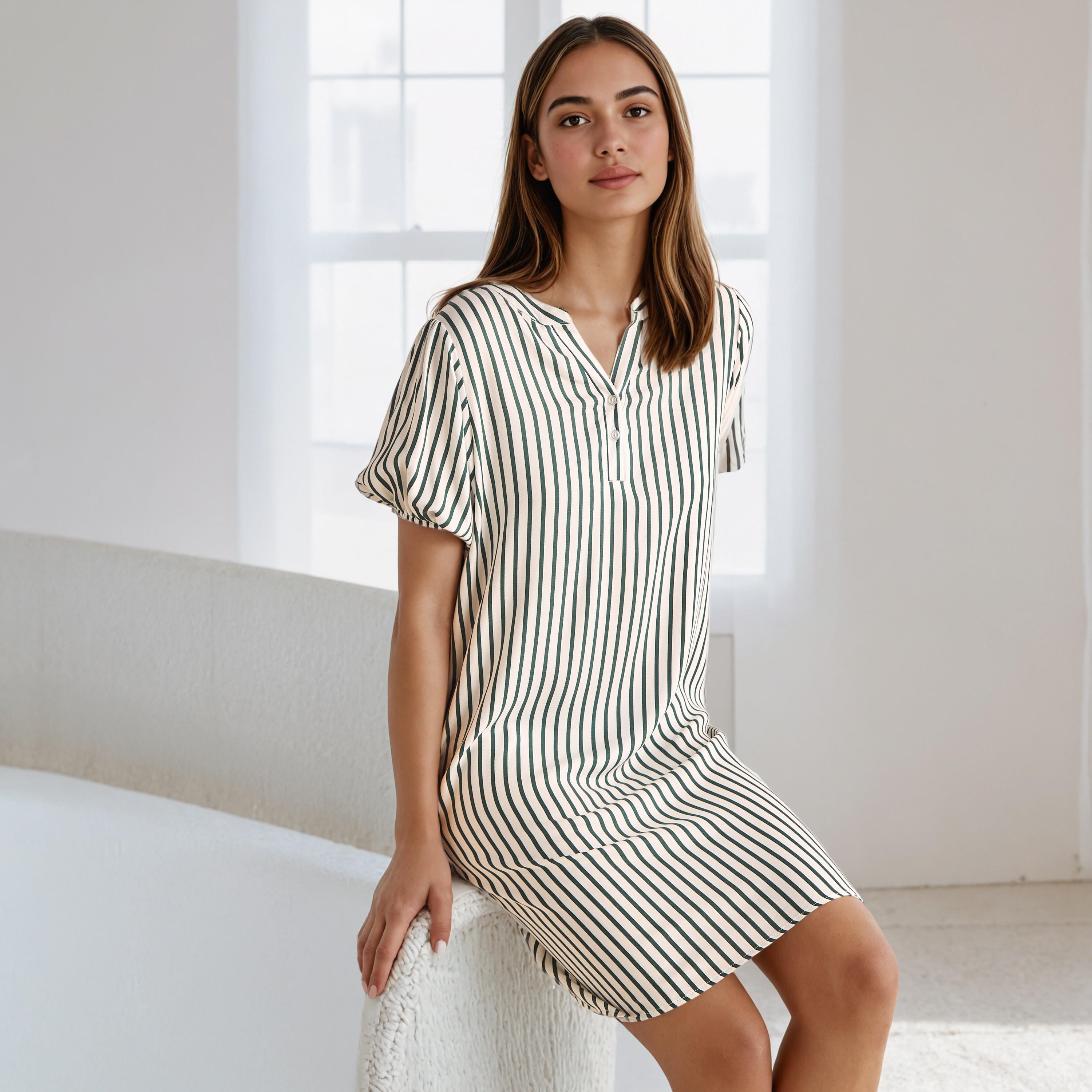Set of 2 - Assorted Viscose Night Dress-women-clothing-nightwear-nighties-image-5