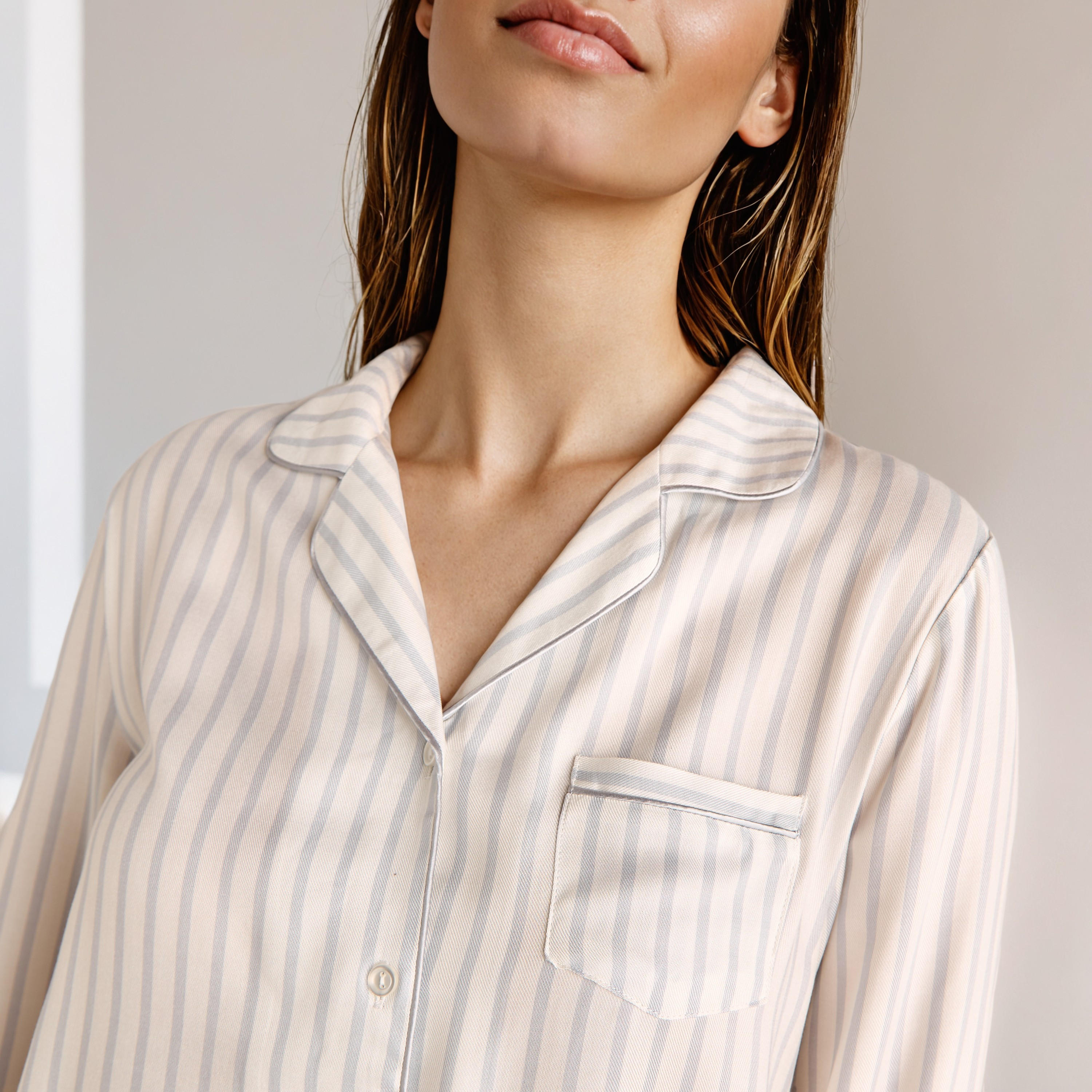 طقم بيجاما مقلم-women-clothing-nightwear-pyjamas-longsets-image-5
