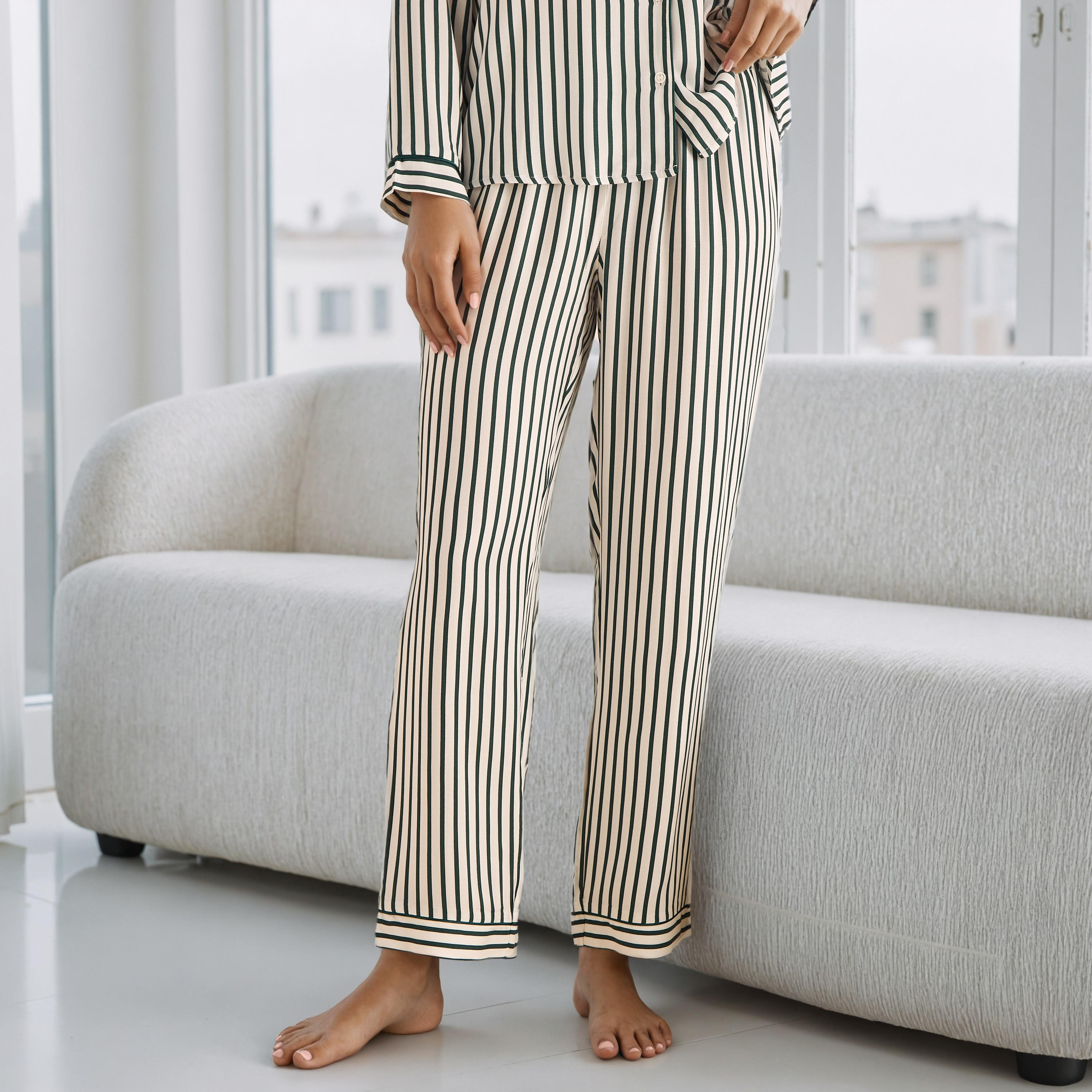 Striped Pyjama Set-women-clothing-nightwear-pyjamas-longsets-image-4