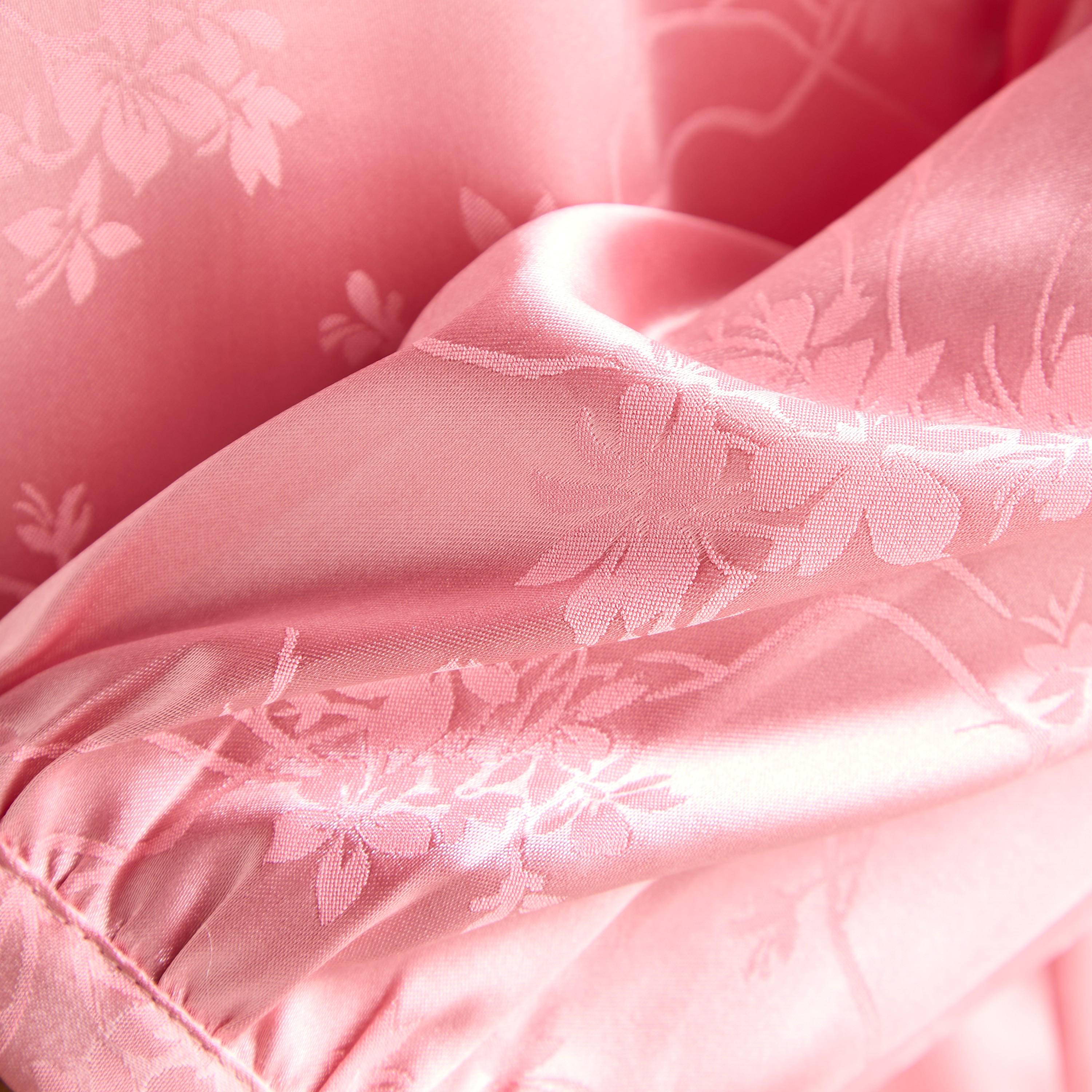 طقم بيجاما فيسكوز جاكار بحواف دانتيل-women-clothing-nightwear-pyjamas-longsets-image-6