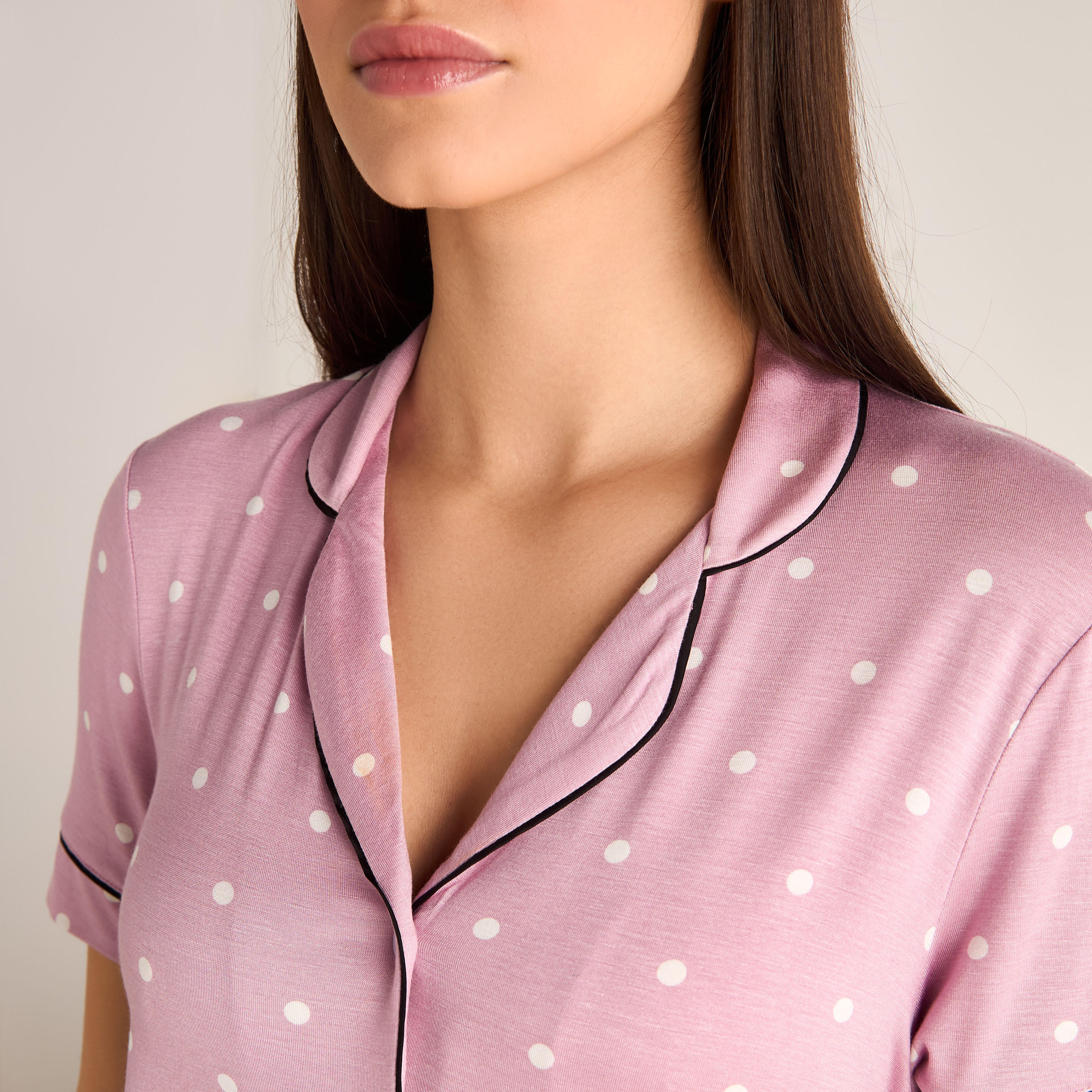 Pyjama Set Button-Down Shirt and Pants-women-clothing-nightwear-pyjamas-longsets-image-2