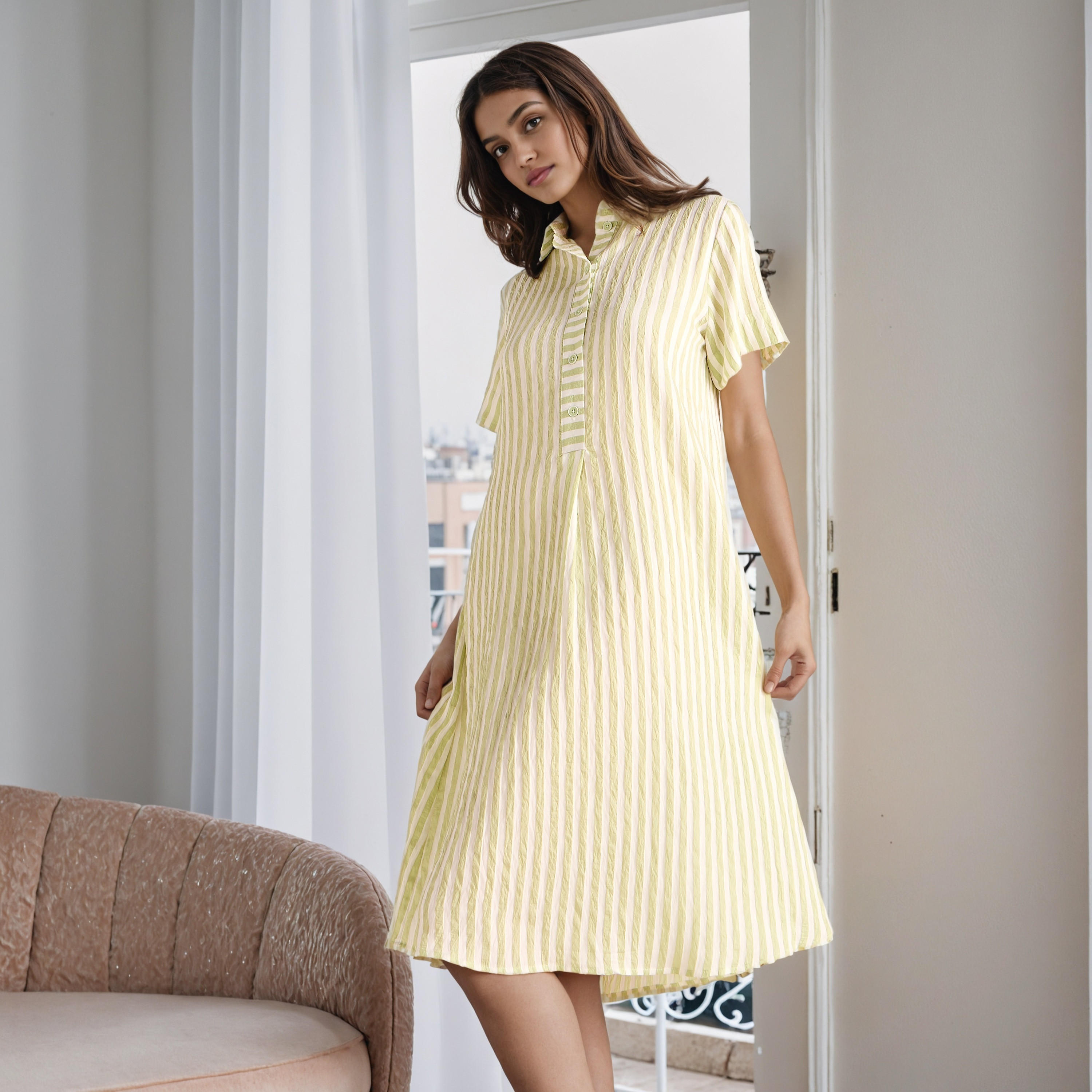 Striped Sleepshirt-women-clothing-nightwear-nighties-image-2
