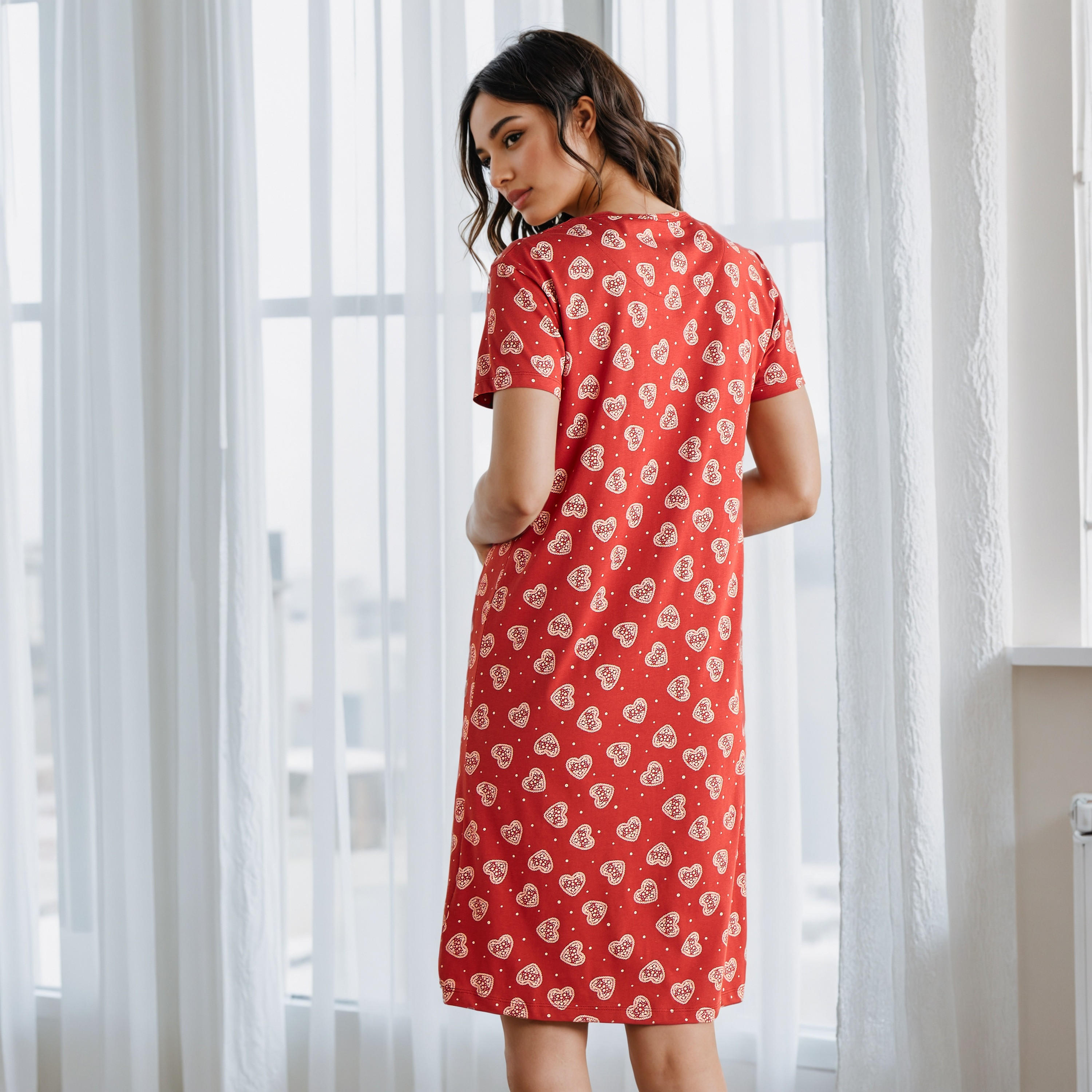فستان نوم قطن بطبعات-women-clothing-nightwear-nighties-image-3