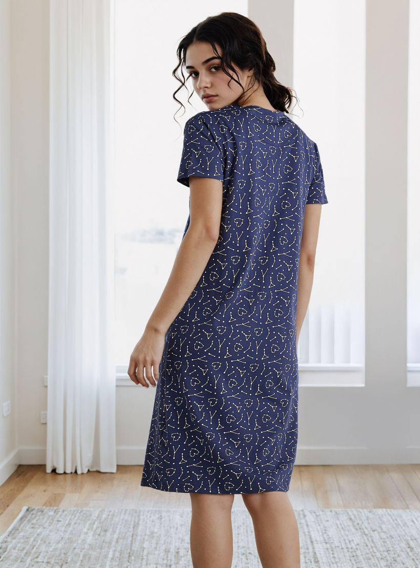 فستان نوم قطن بطبعات-women-clothing-nightwear-nighties-image-3