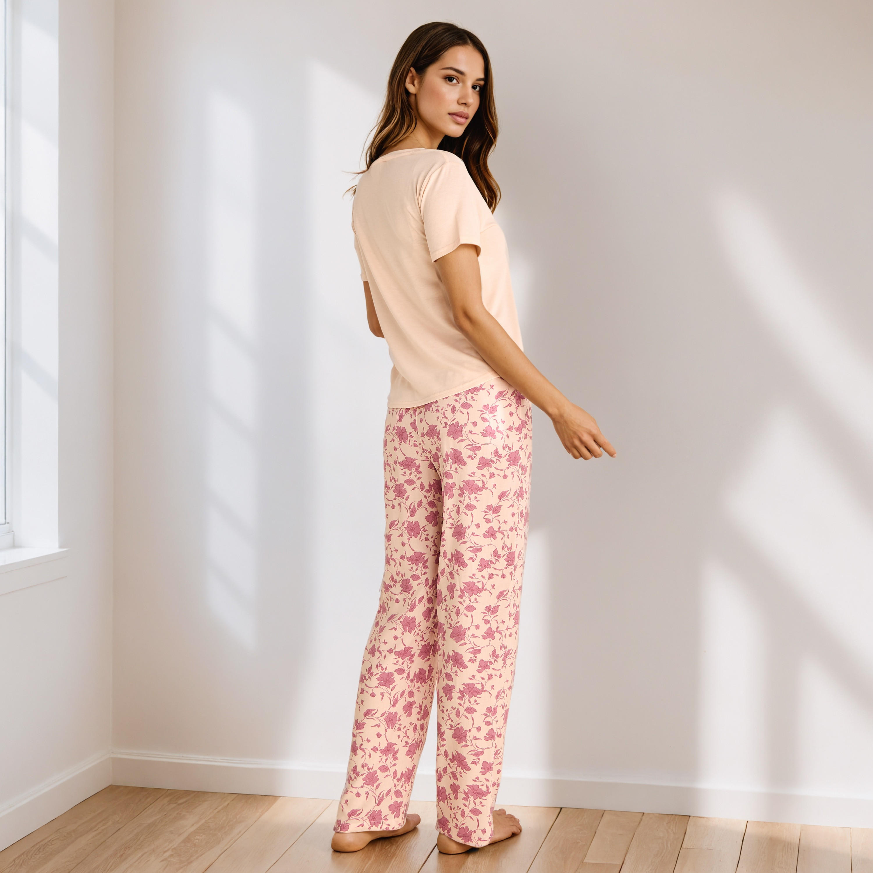 Floral Print Viscose Pyjama Set-women-clothing-nightwear-pyjamas-longsets-image-3