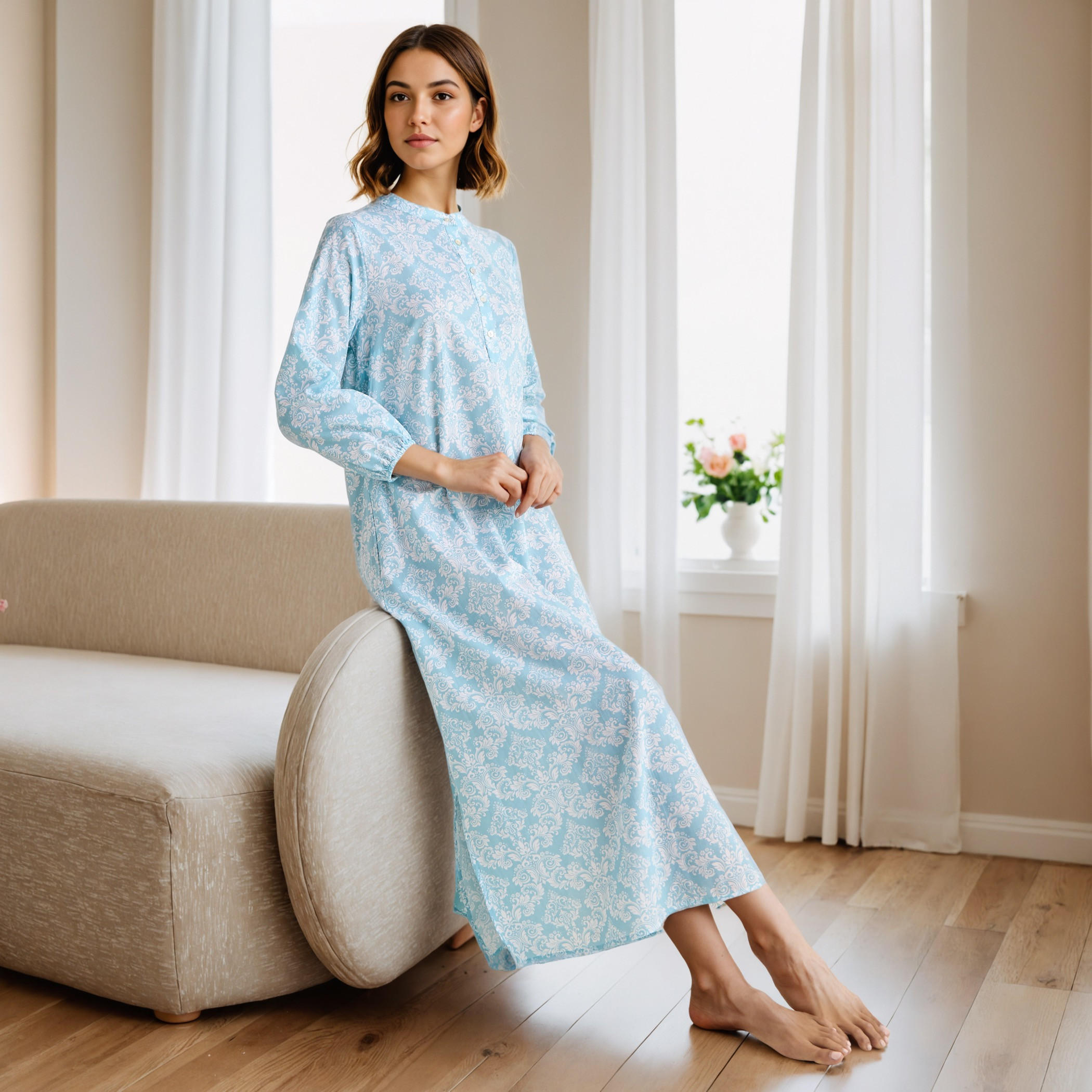 ثوب نوم قطن بطبعات-women-clothing-nightwear-nighties-image-5