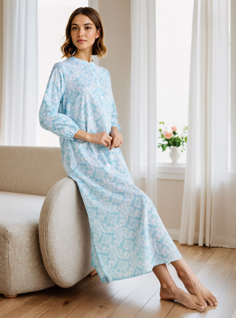 ثوب نوم قطن بطبعات-women-clothing-nightwear-nighties-image-5