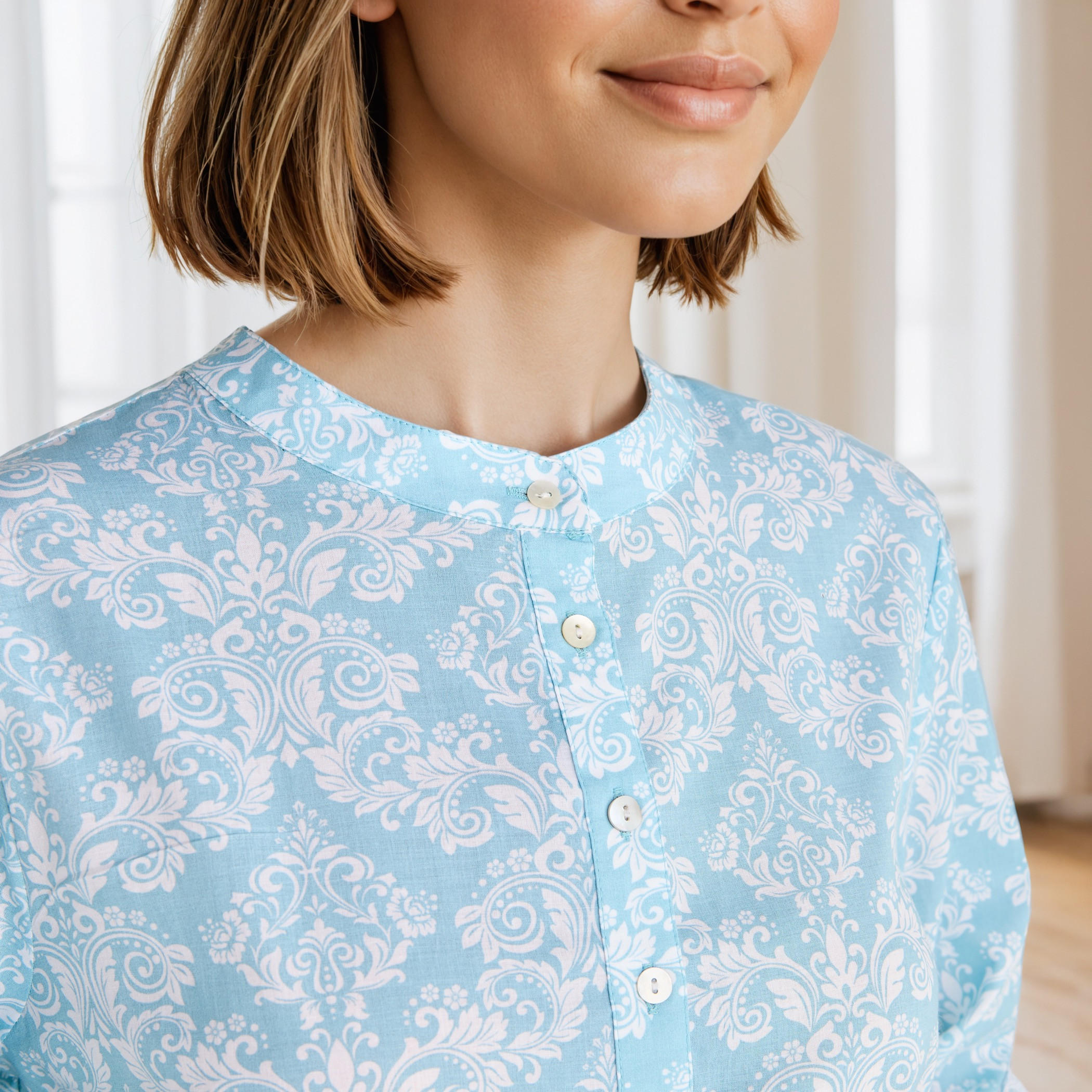 ثوب نوم قطن بطبعات-women-clothing-nightwear-nighties-image-3