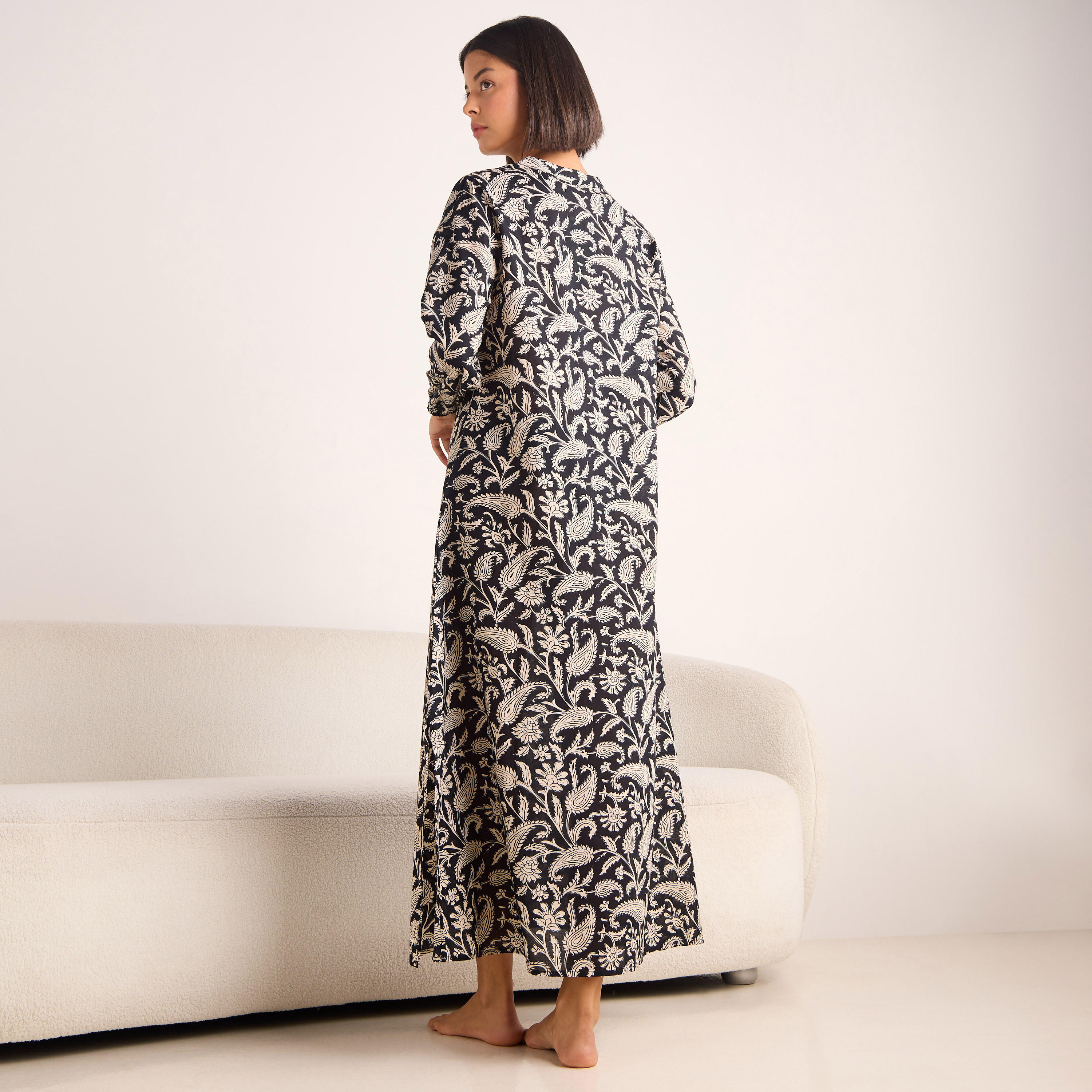 Printed Cotton Night Gown-women-clothing-nightwear-nighties-image-3