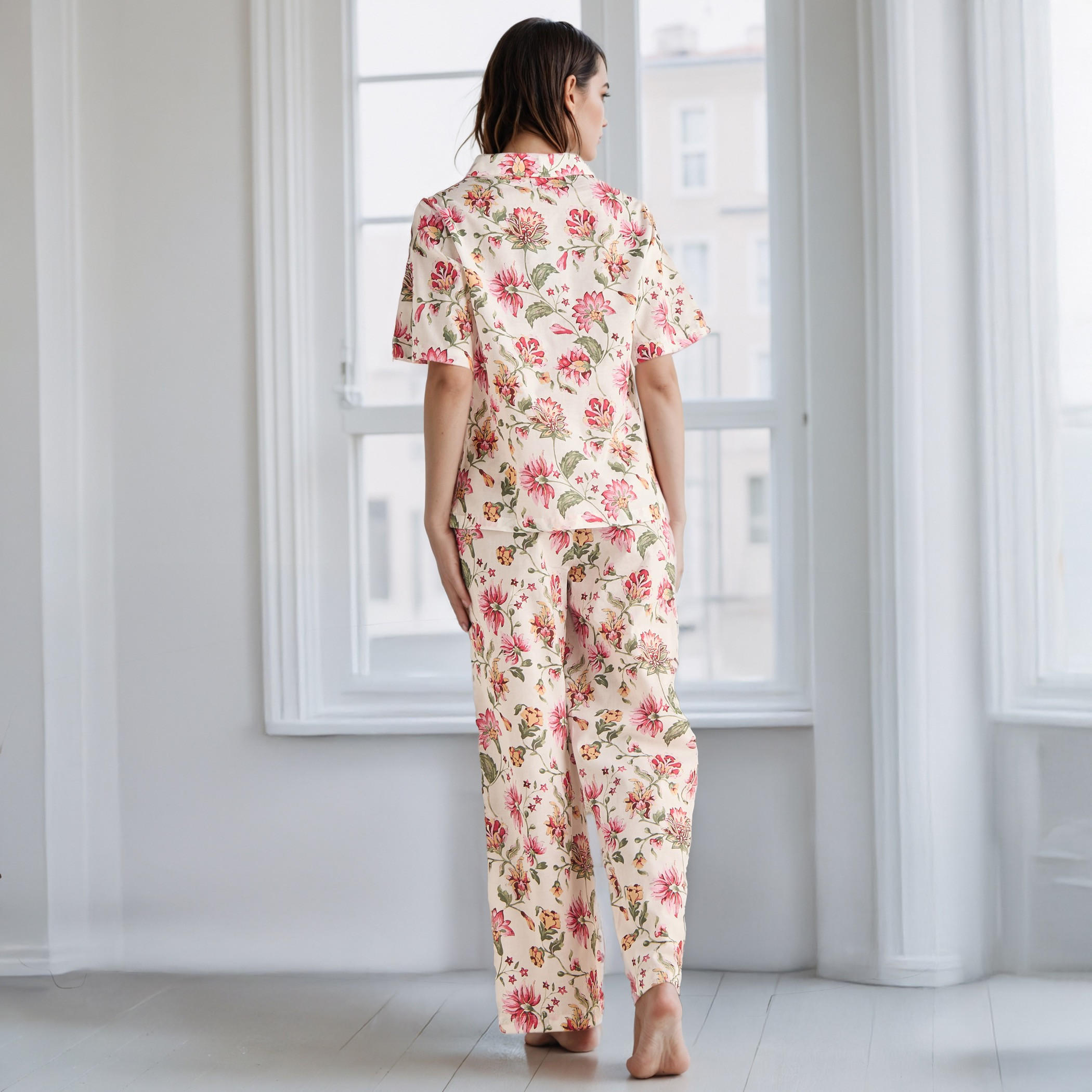 Floral Print Cotton Pyjama Set-women-clothing-nightwear-pyjamas-longsets-image-3