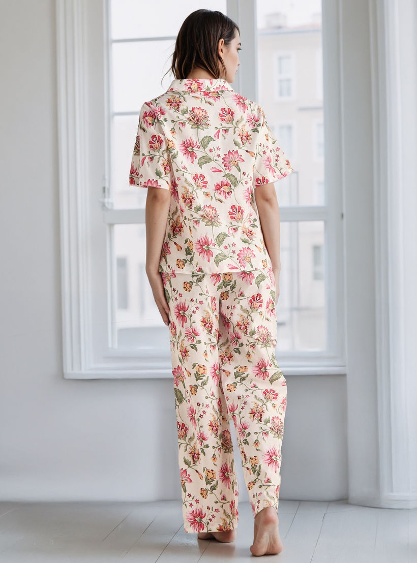 Floral Print Cotton Pyjama Set-women-clothing-nightwear-pyjamas-longsets-image-3