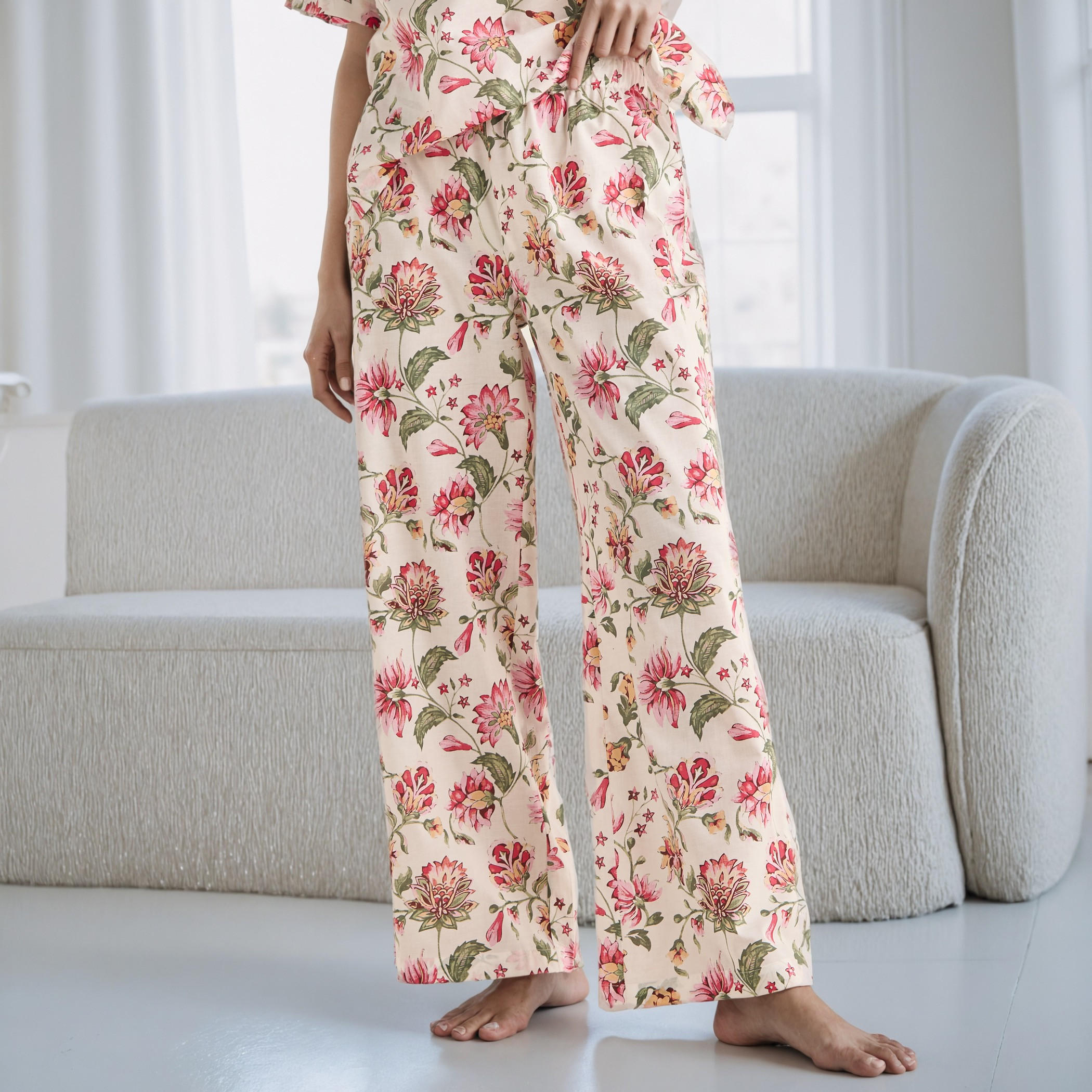Floral Print Cotton Pyjama Set-women-clothing-nightwear-pyjamas-longsets-image-4