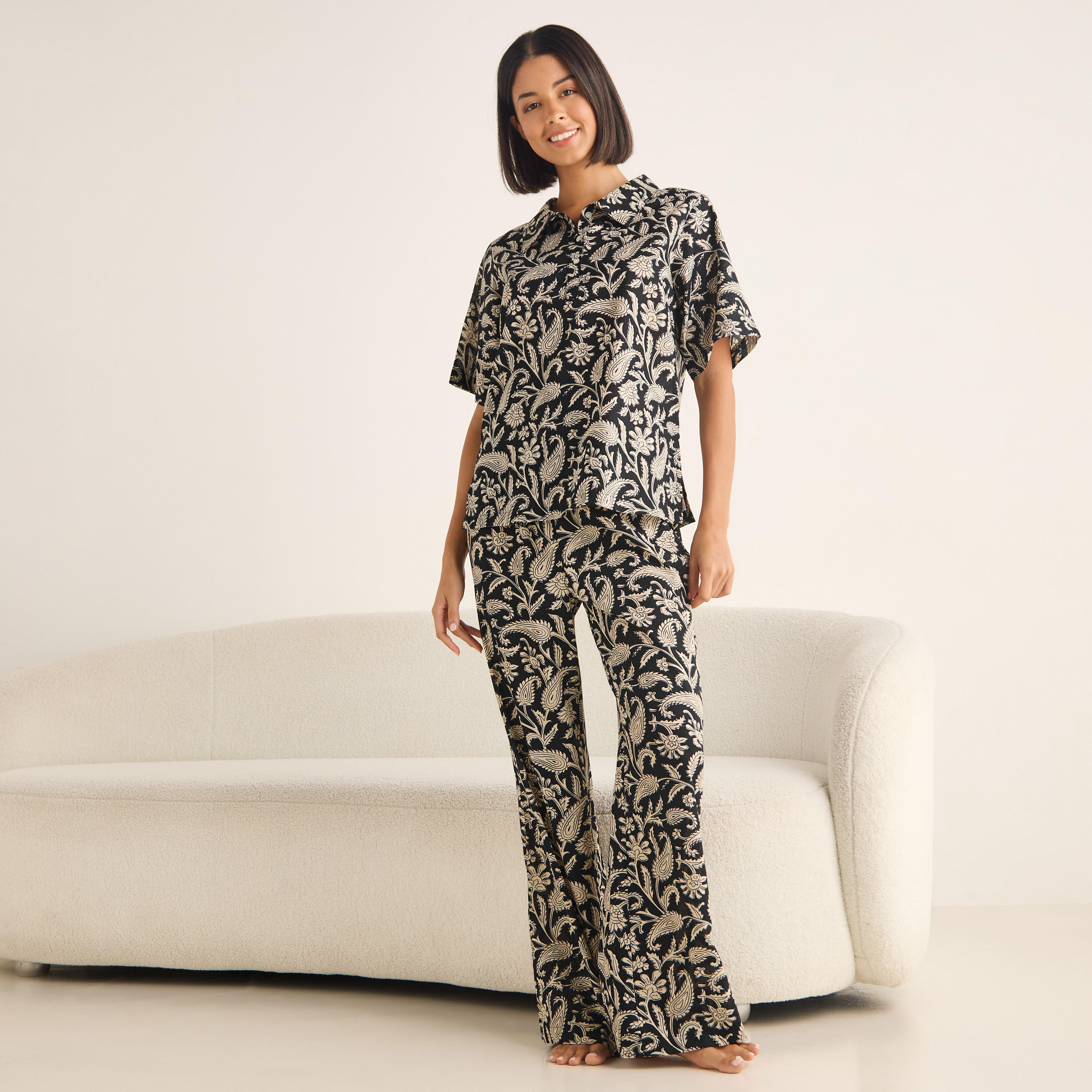 Printed Cotton Pyjama Set-women-clothing-nightwear-pyjamas-longsets-image-1