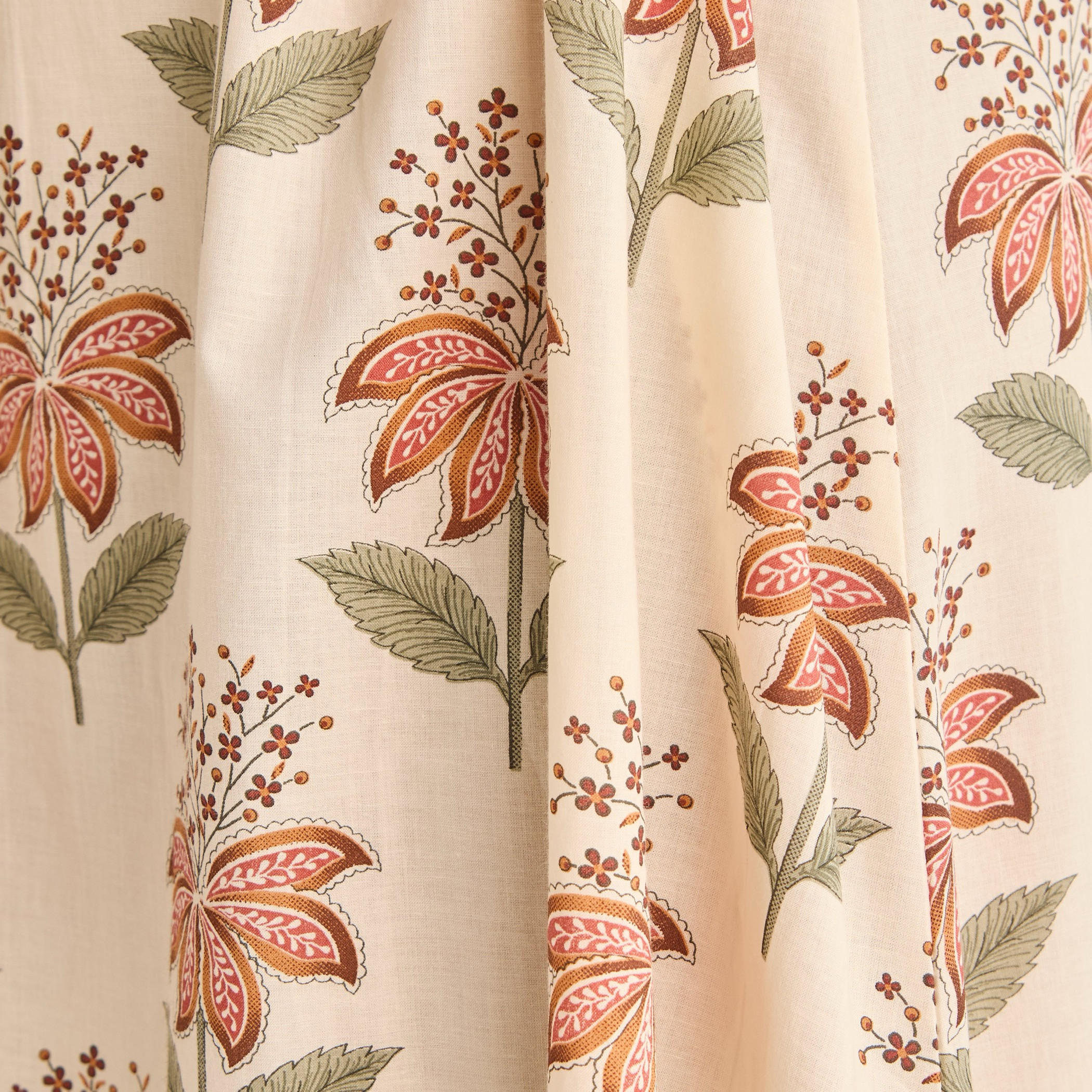 Floral Print Kaftan Cotton Night Dress with V-neck-women-clothing-nightwear-nighties-image-4