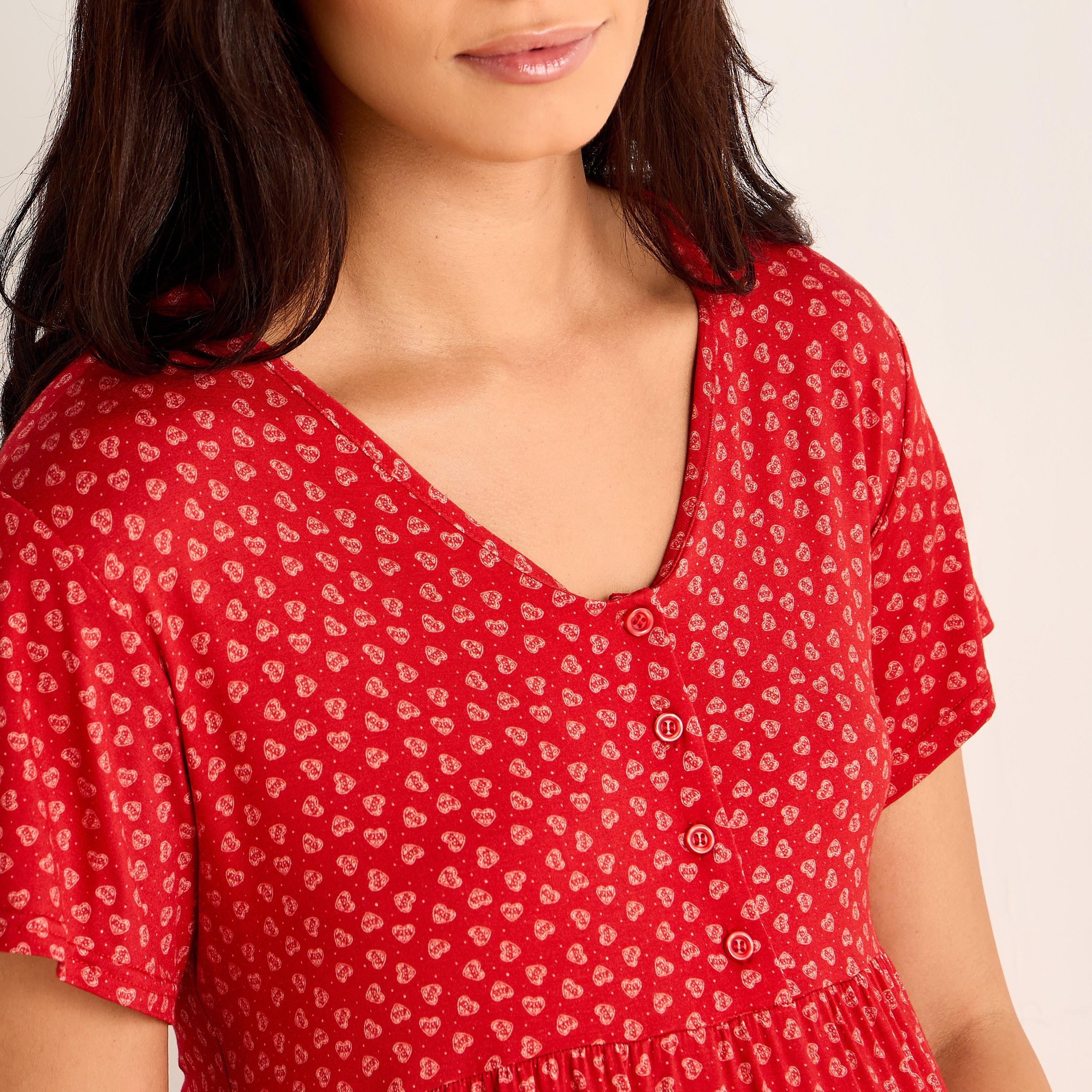 فستان نوم للحوامل بطبعات-women-clothing-maternity-nightwear-image-2