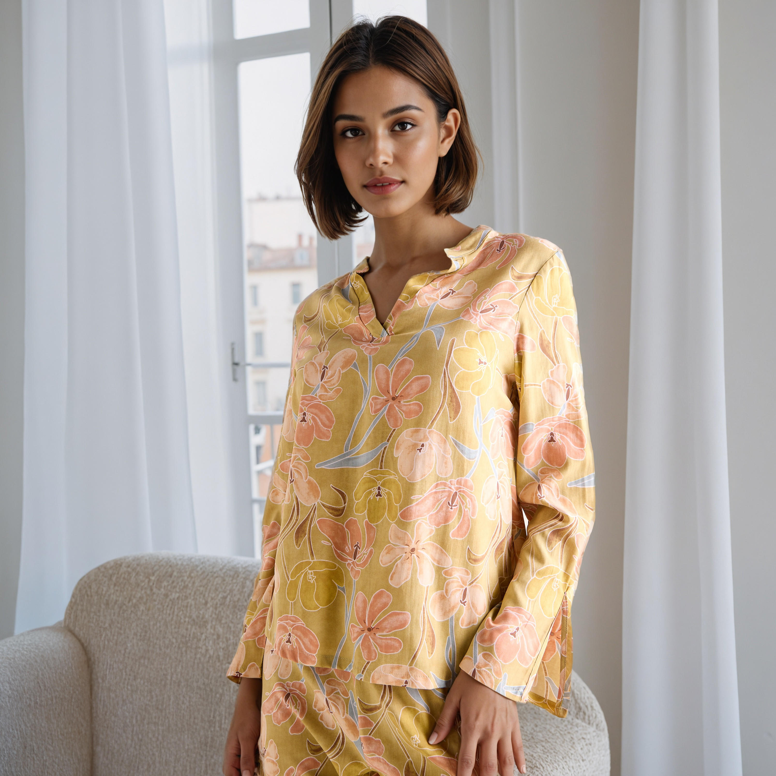 طقم بيجاما بطبعات-women-clothing-nightwear-pyjamas-longsets-image-5