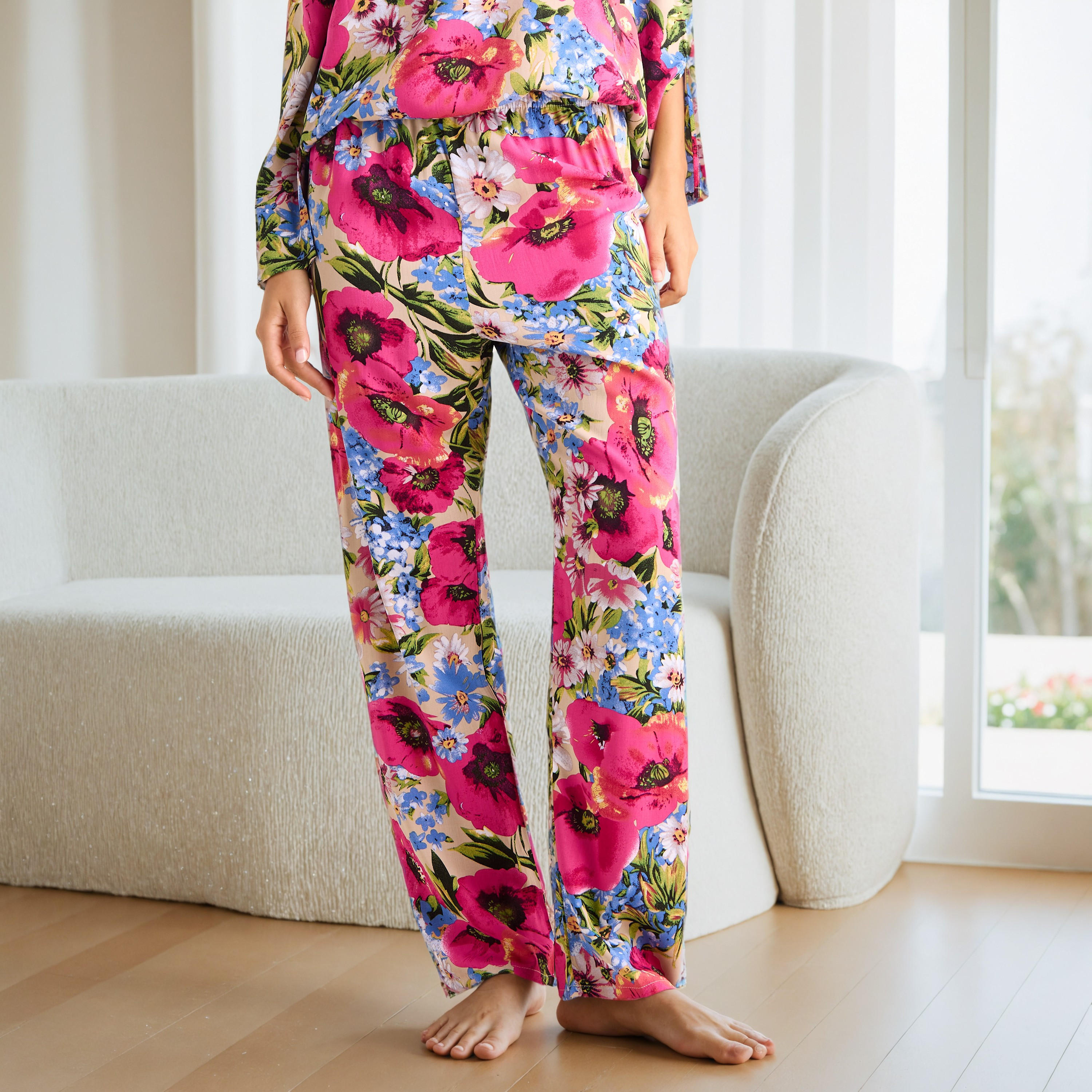 Floral Print Pyjama Set-women-clothing-nightwear-pyjamas-longsets-image-4