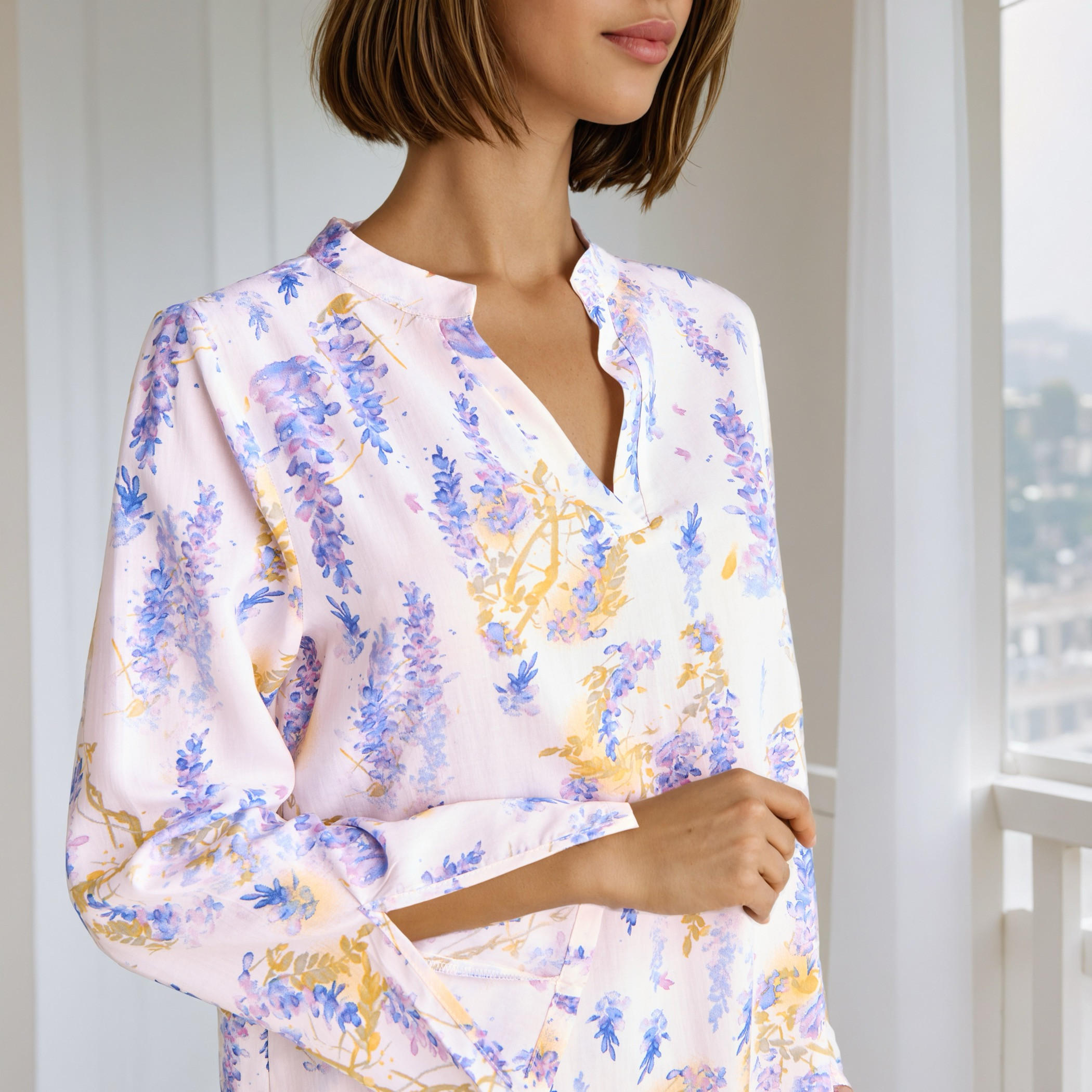 Floral Print Pyjama Set-women-clothing-nightwear-pyjamas-longsets-image-5