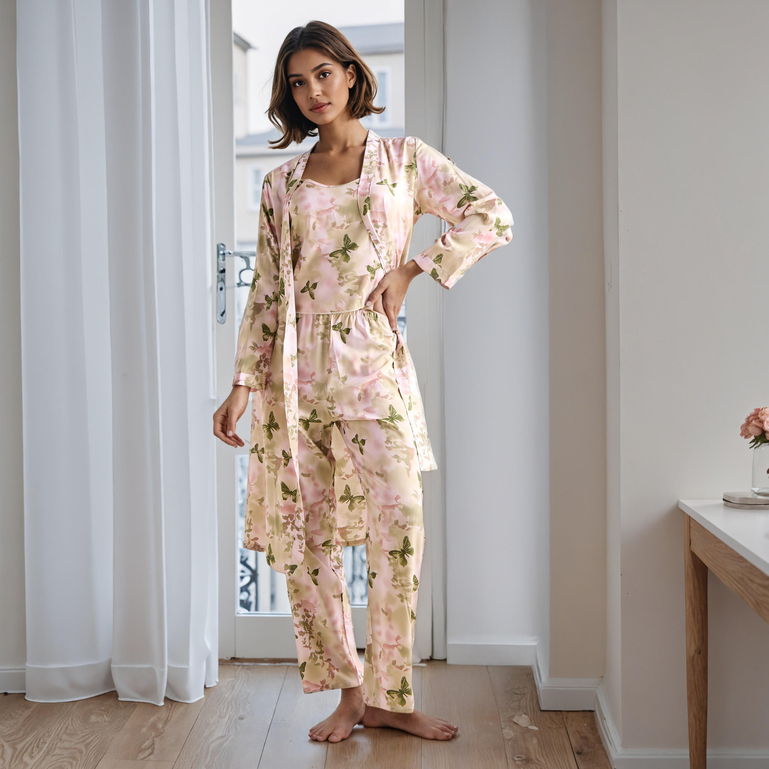 All-Over Print Robe and Pyjama Set-women-clothing-nightwear-pyjamas-longsets-image-1