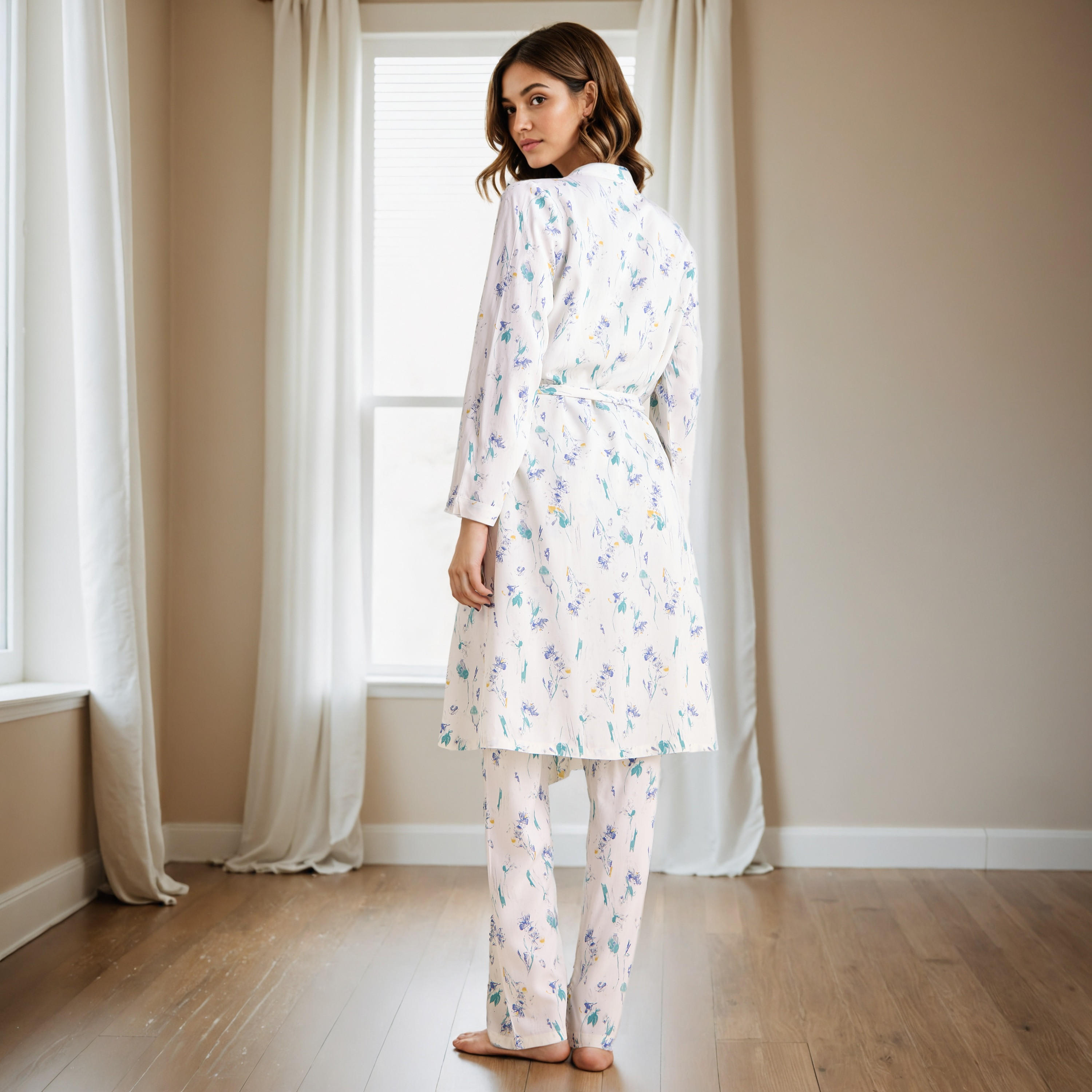 All-Over Print Robe and Pyjama Set-women-clothing-nightwear-pyjamas-longsets-image-2