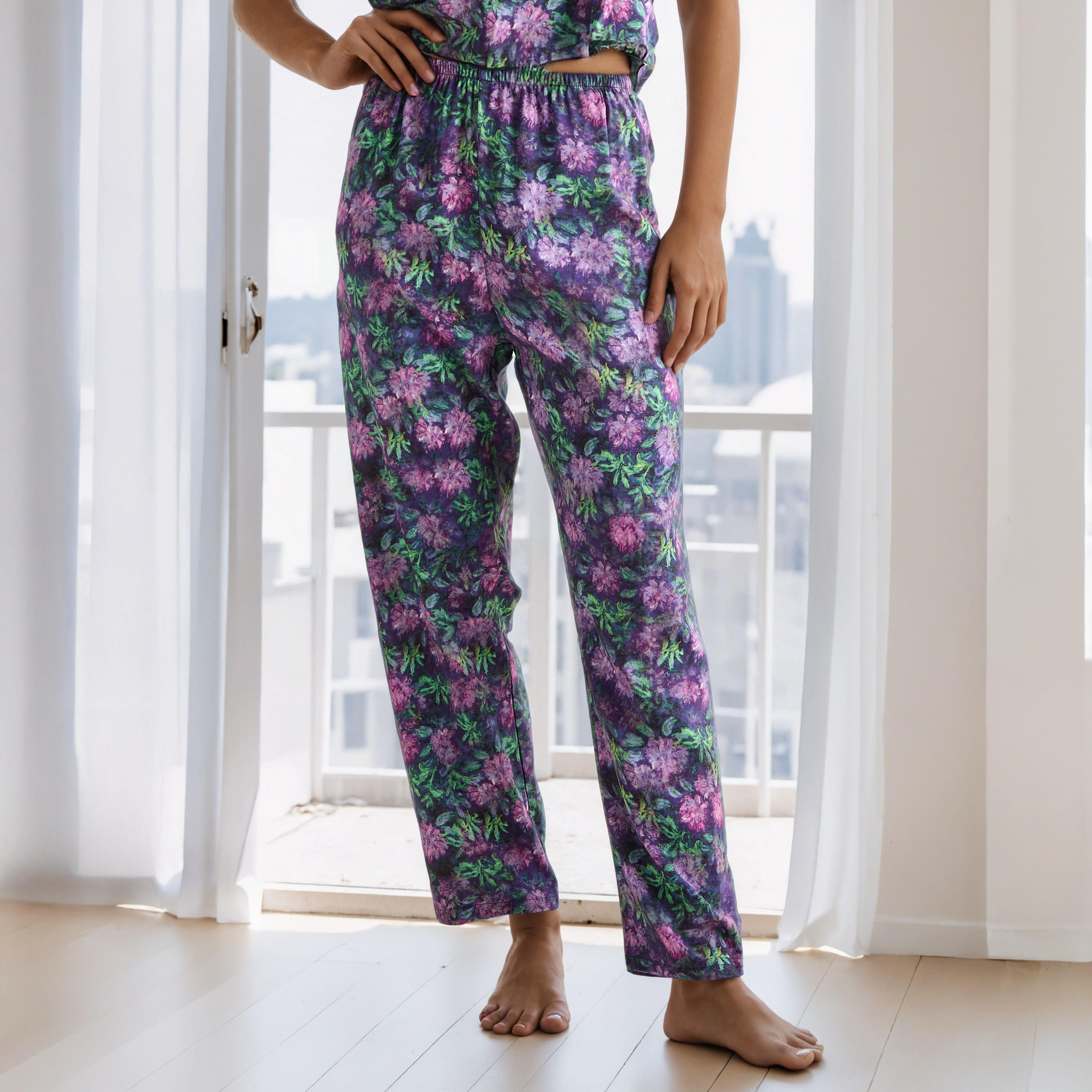 All-Over Floral Print Robe and Pyjama Set-women-clothing-nightwear-pyjamas-longsets-image-4