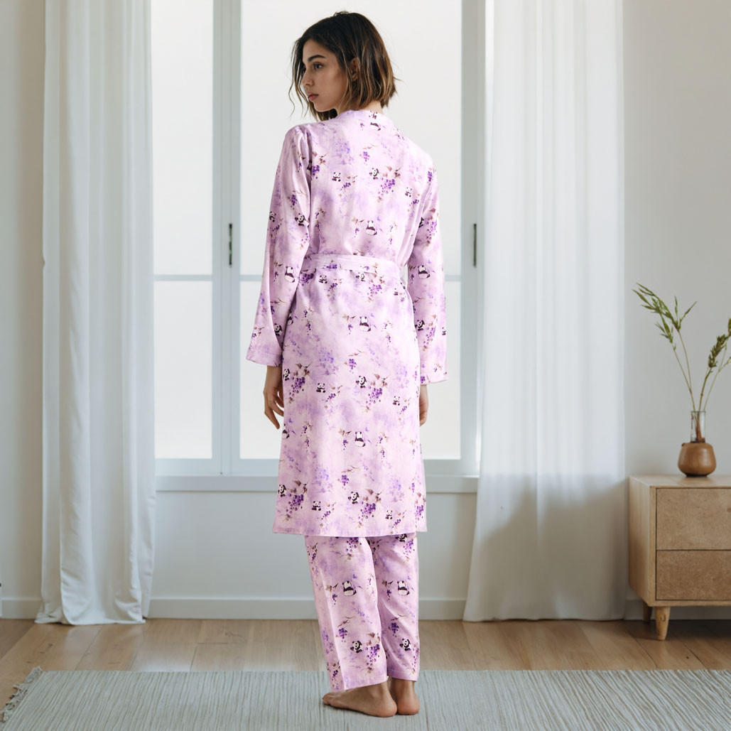 طقم بيجاما وروب بطبعات-women-clothing-nightwear-pyjamas-longsets-image-2