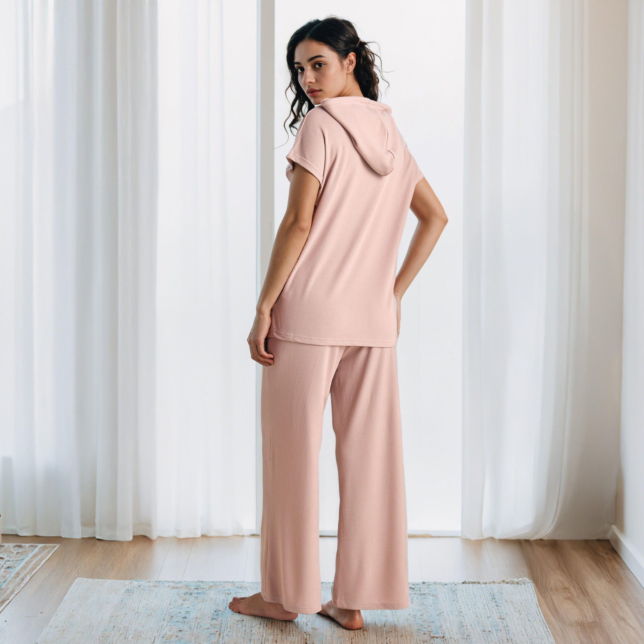 Textured Pyjama Set-women-clothing-nightwear-pyjamas-longsets-image-4