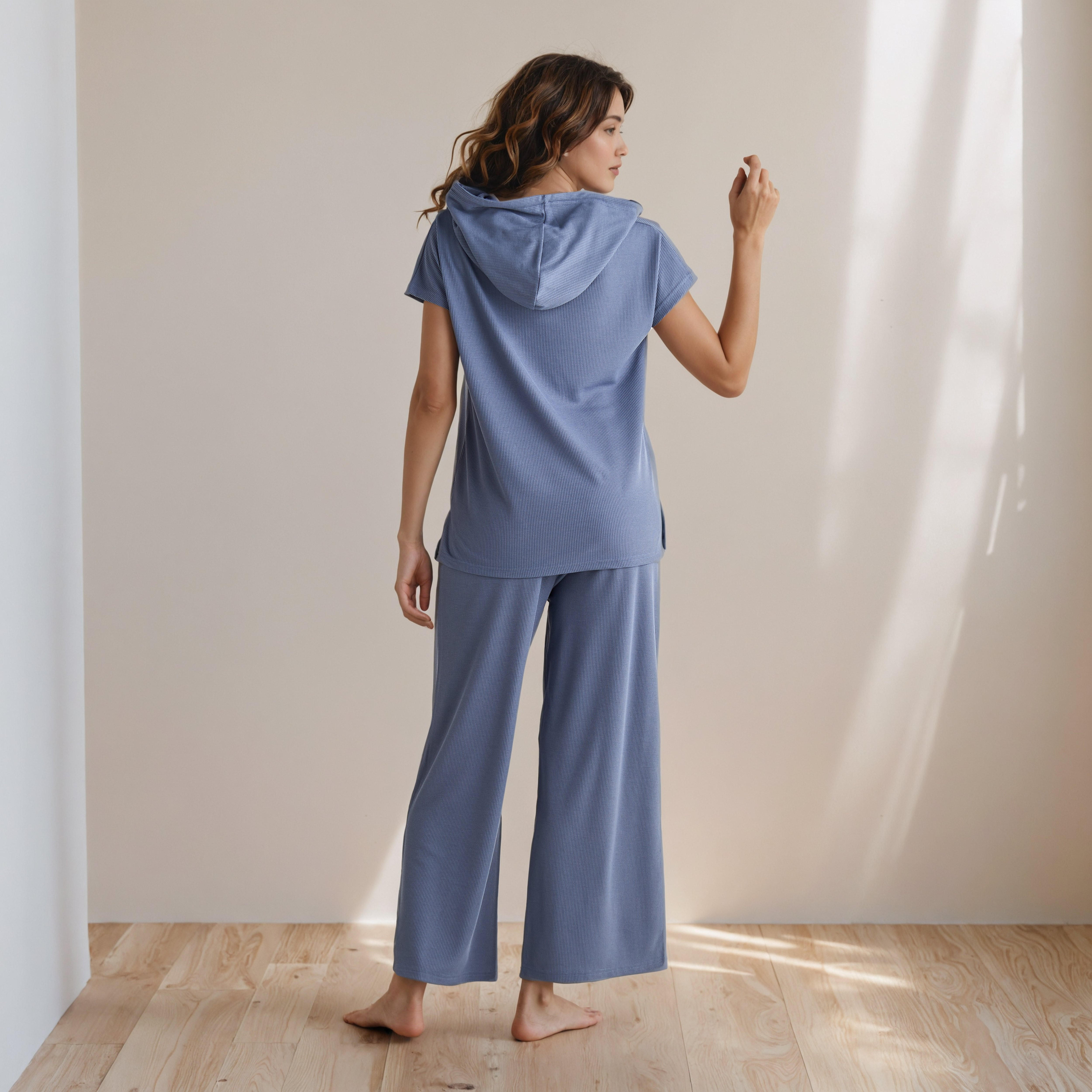 Textured Pyjama Set-women-clothing-nightwear-pyjamas-longsets-image-4
