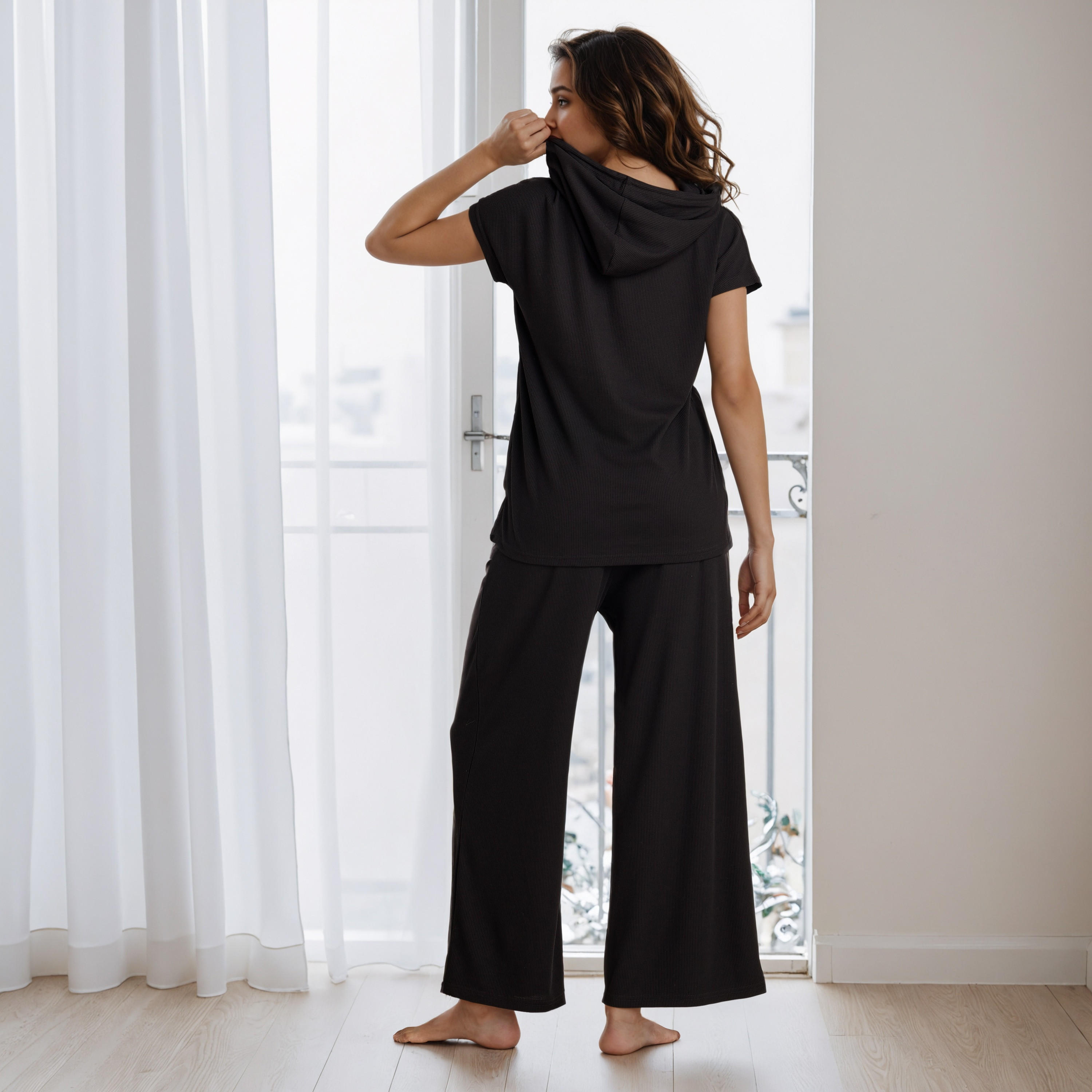 Textured Pyjama Set-women-clothing-nightwear-pyjamas-longsets-image-3