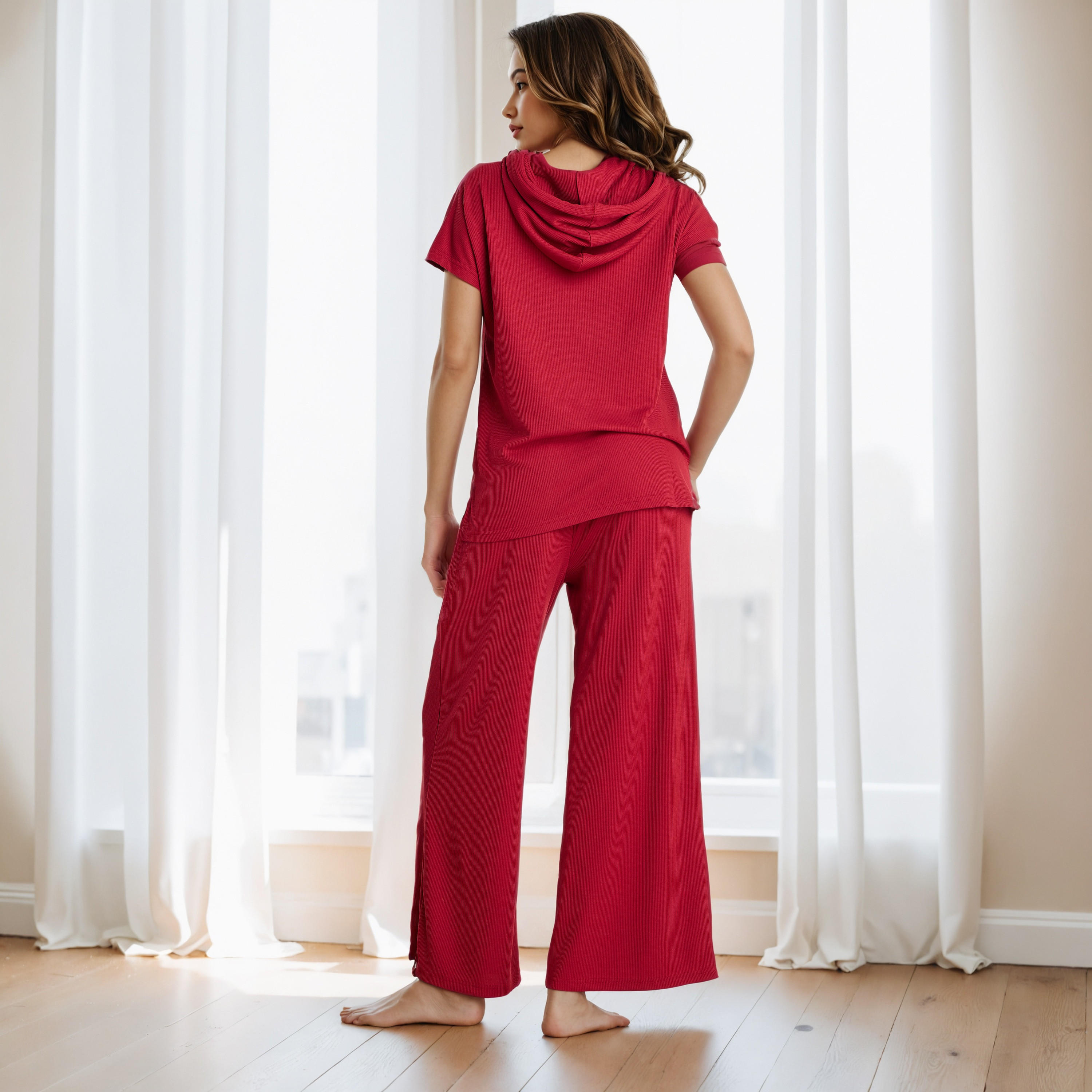 Textured Pyjama Set-women-clothing-nightwear-pyjamas-longsets-image-3