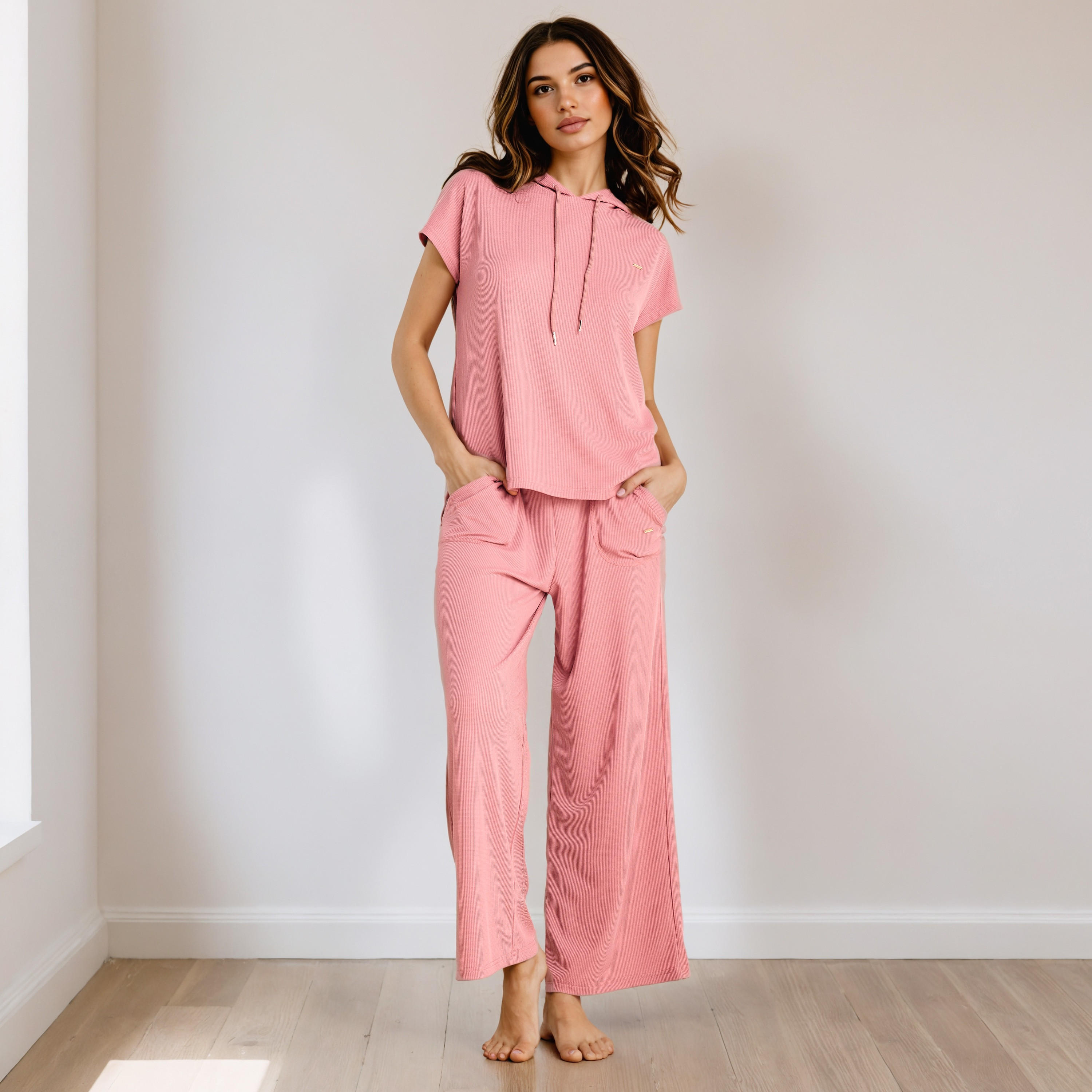 Textured Pyjama Set-women-clothing-nightwear-pyjamas-longsets-image-1