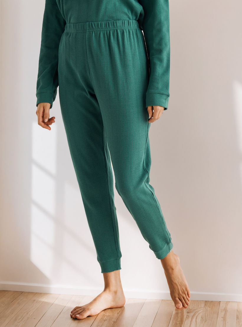 Waffle Textured Pyjama Set-women-clothing-nightwear-pyjamas-longsets-image-3