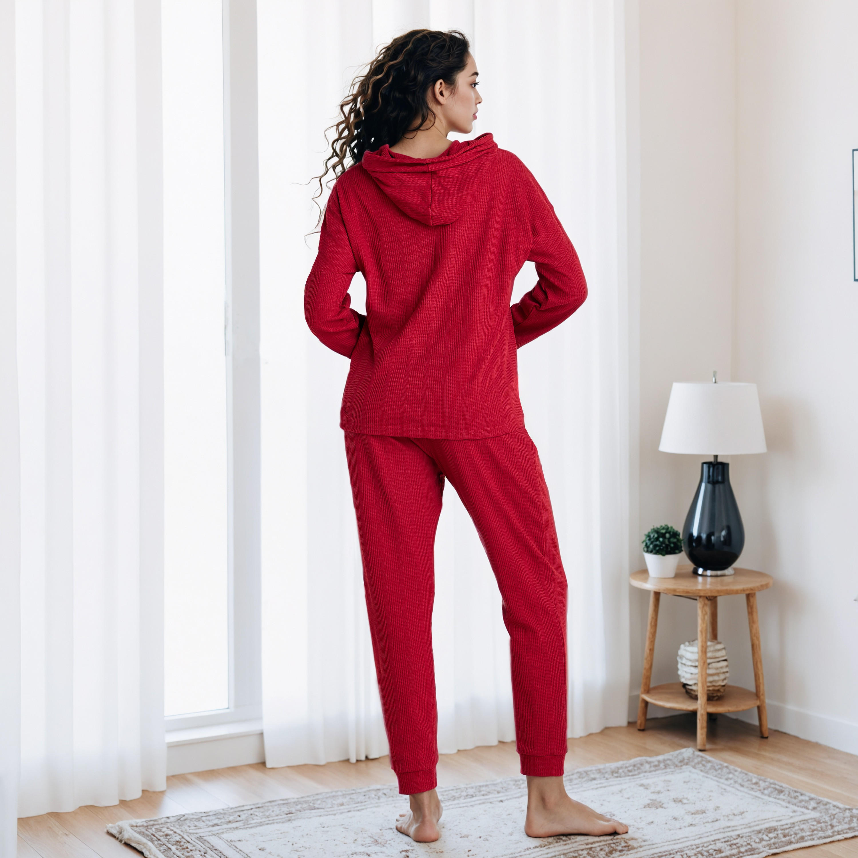 Waffle Textured Pyjama Set-women-clothing-nightwear-pyjamas-longsets-image-4