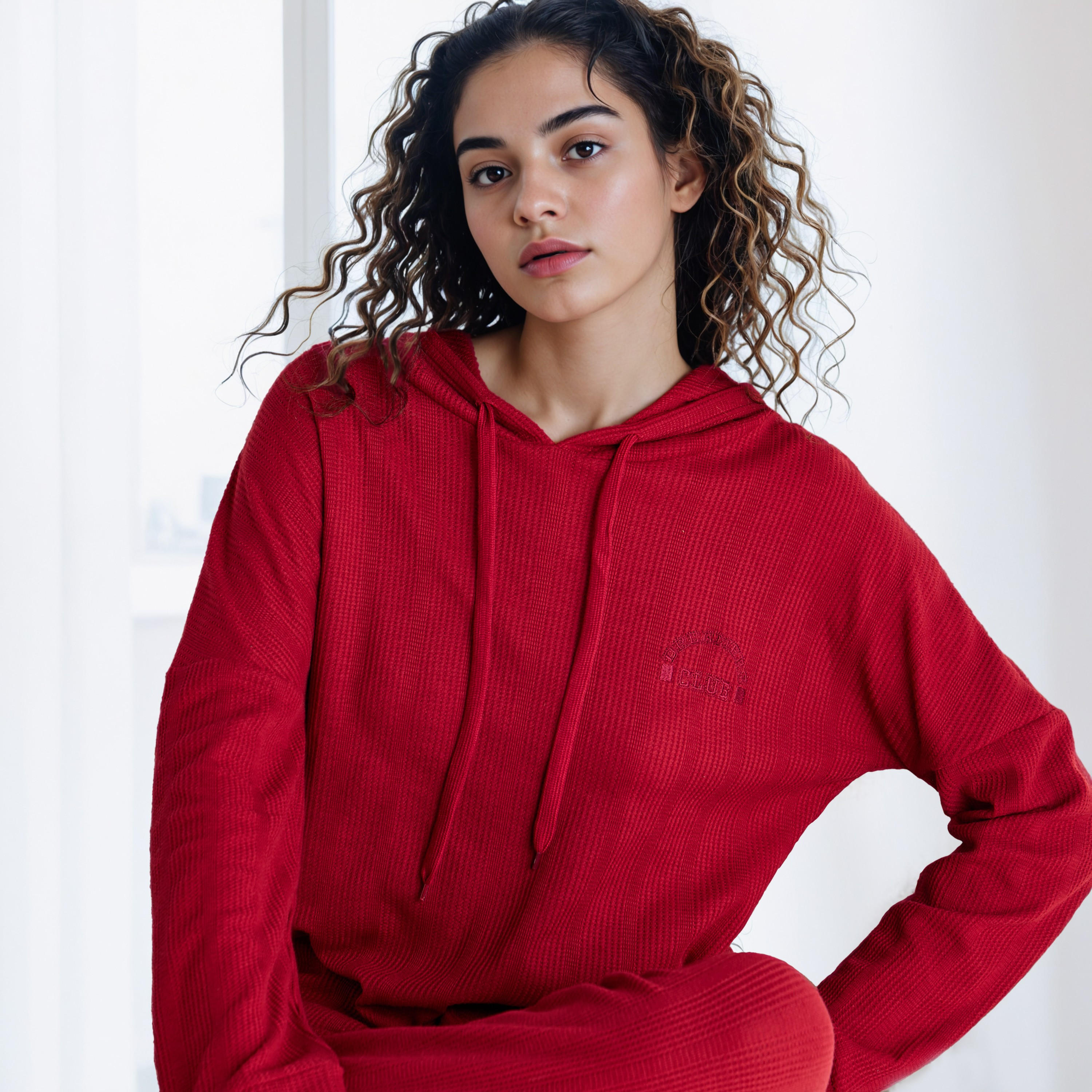 Waffle Textured Pyjama Set-women-clothing-nightwear-pyjamas-longsets-image-5