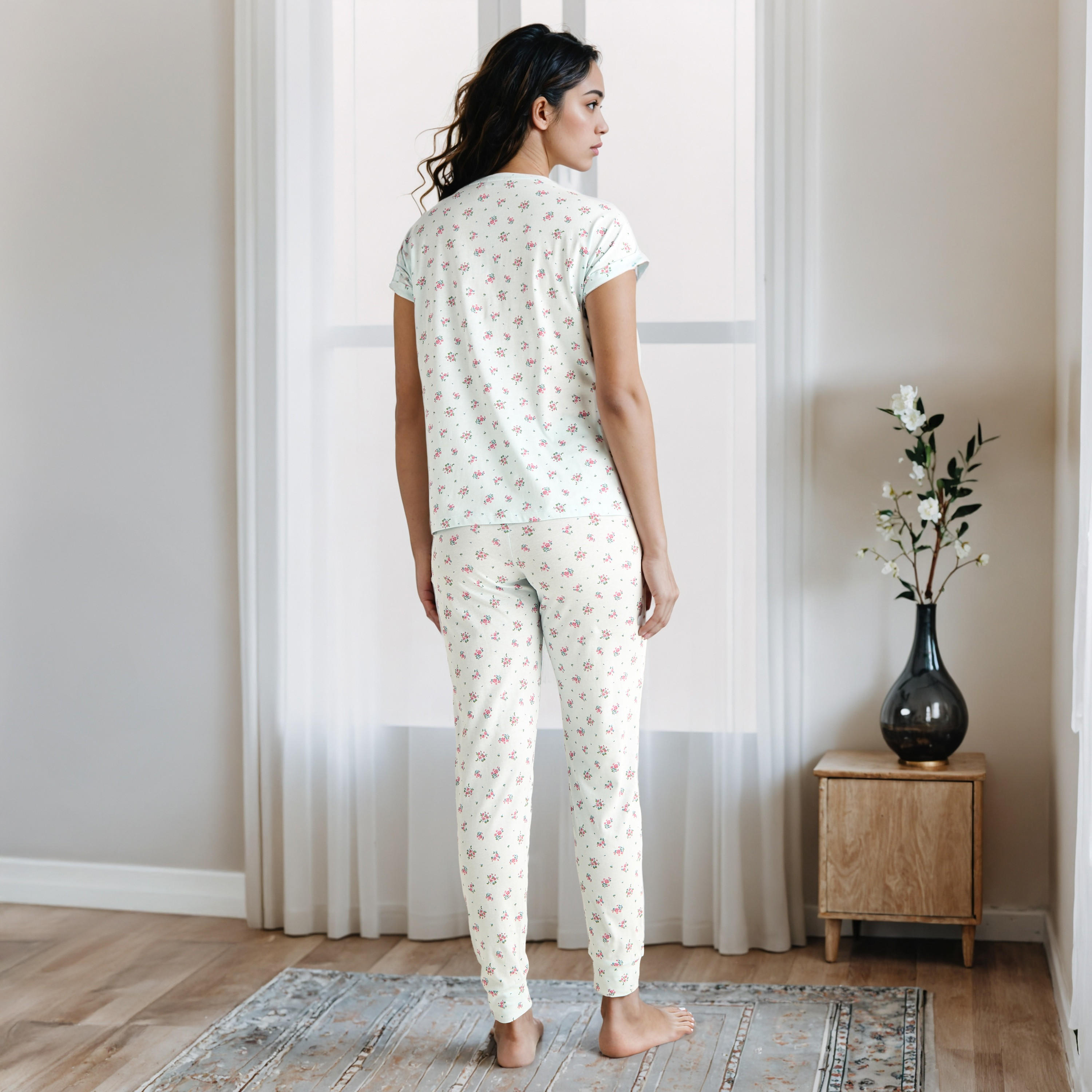 طقم بيجاما بطبعات للحوامل-women-clothing-maternity-nightwear-image-2
