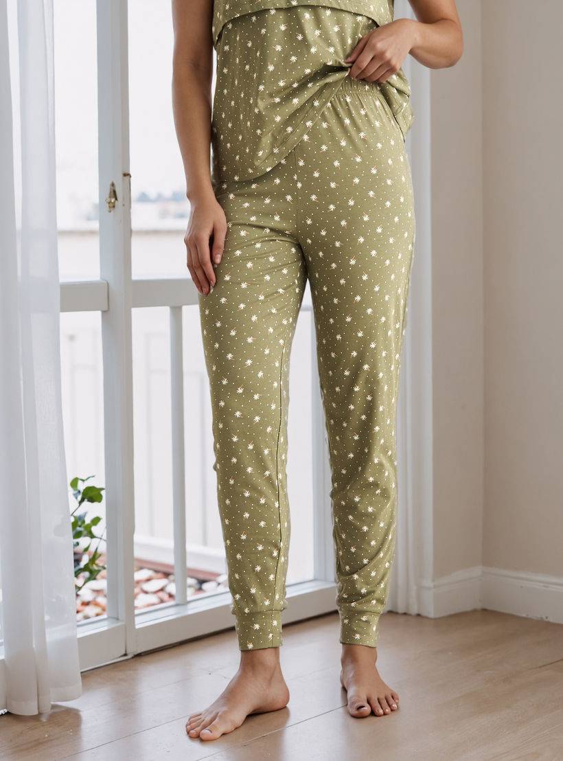 Printed Maternity Cotton Pyjama Set-women-clothing-maternity-nightwear-image-4