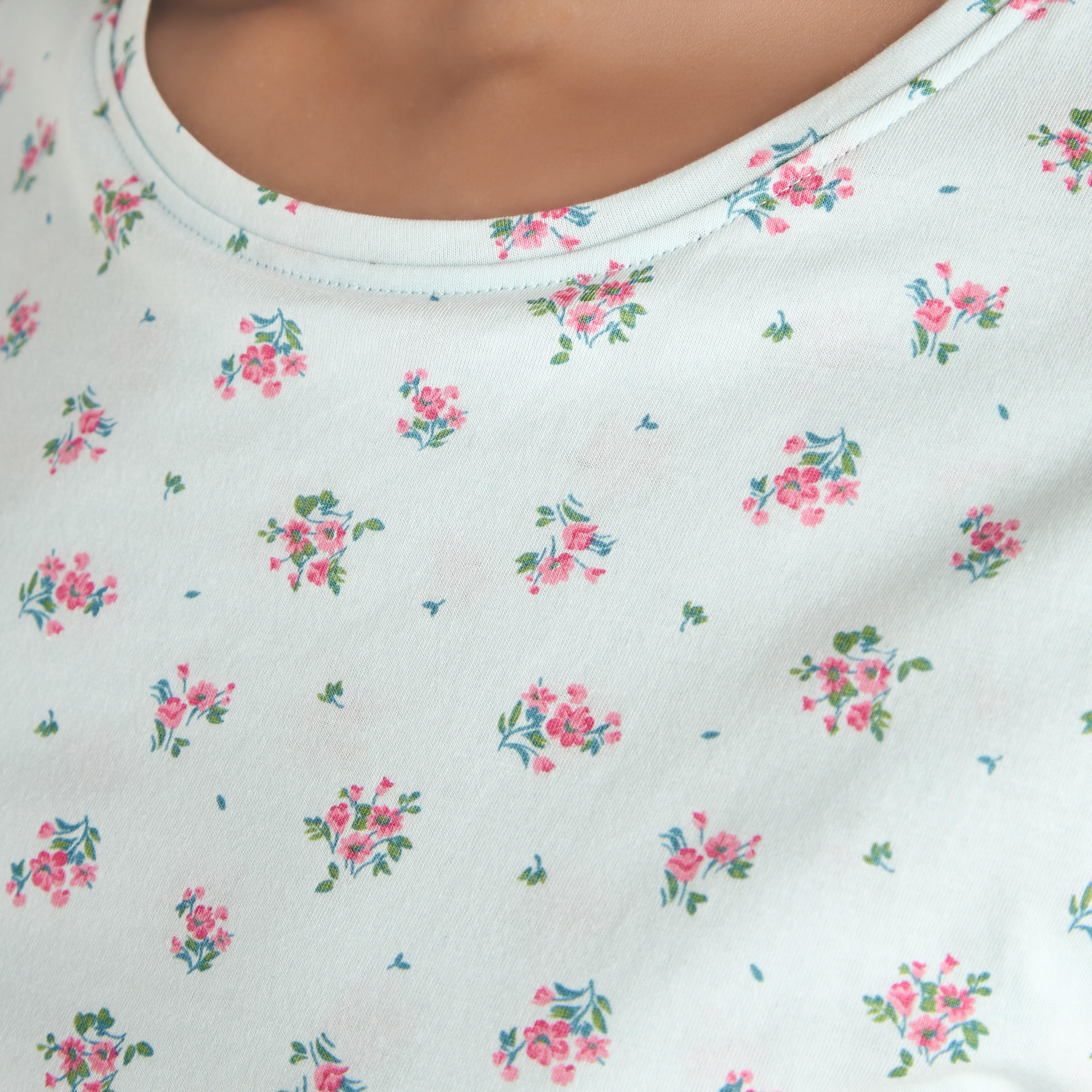 فستان نوم للحوامل بطبعات زهرية-women-clothing-maternity-nightwear-image-4