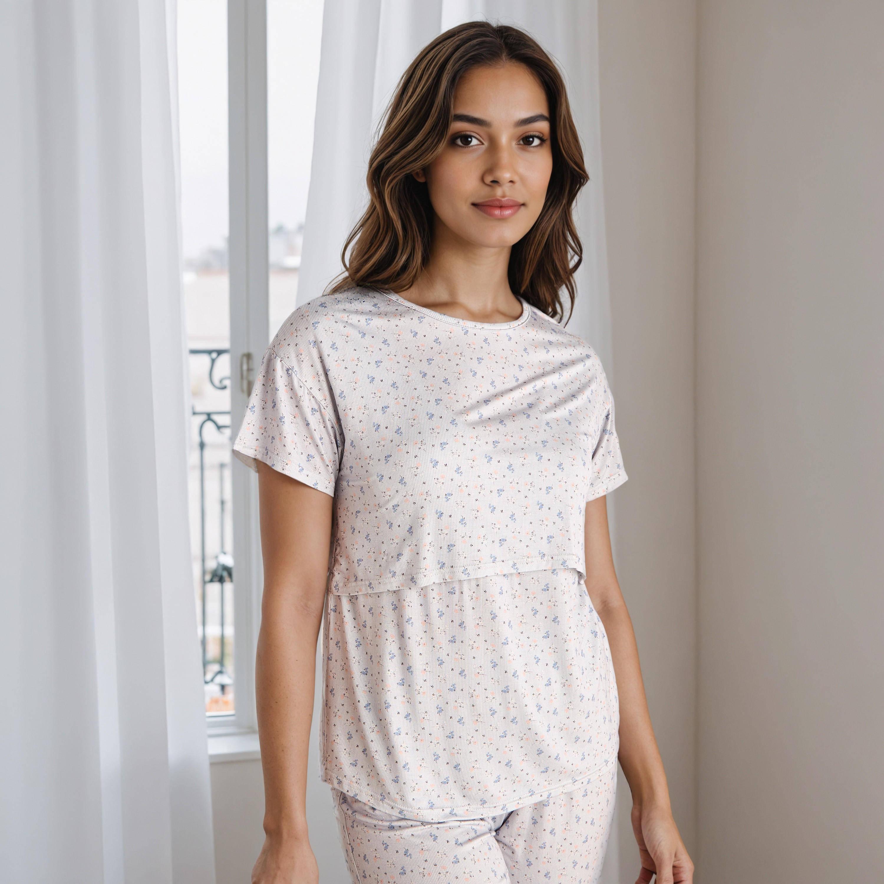 Printed Maternity Pyjama Set-women-clothing-maternity-nightwear-image-5