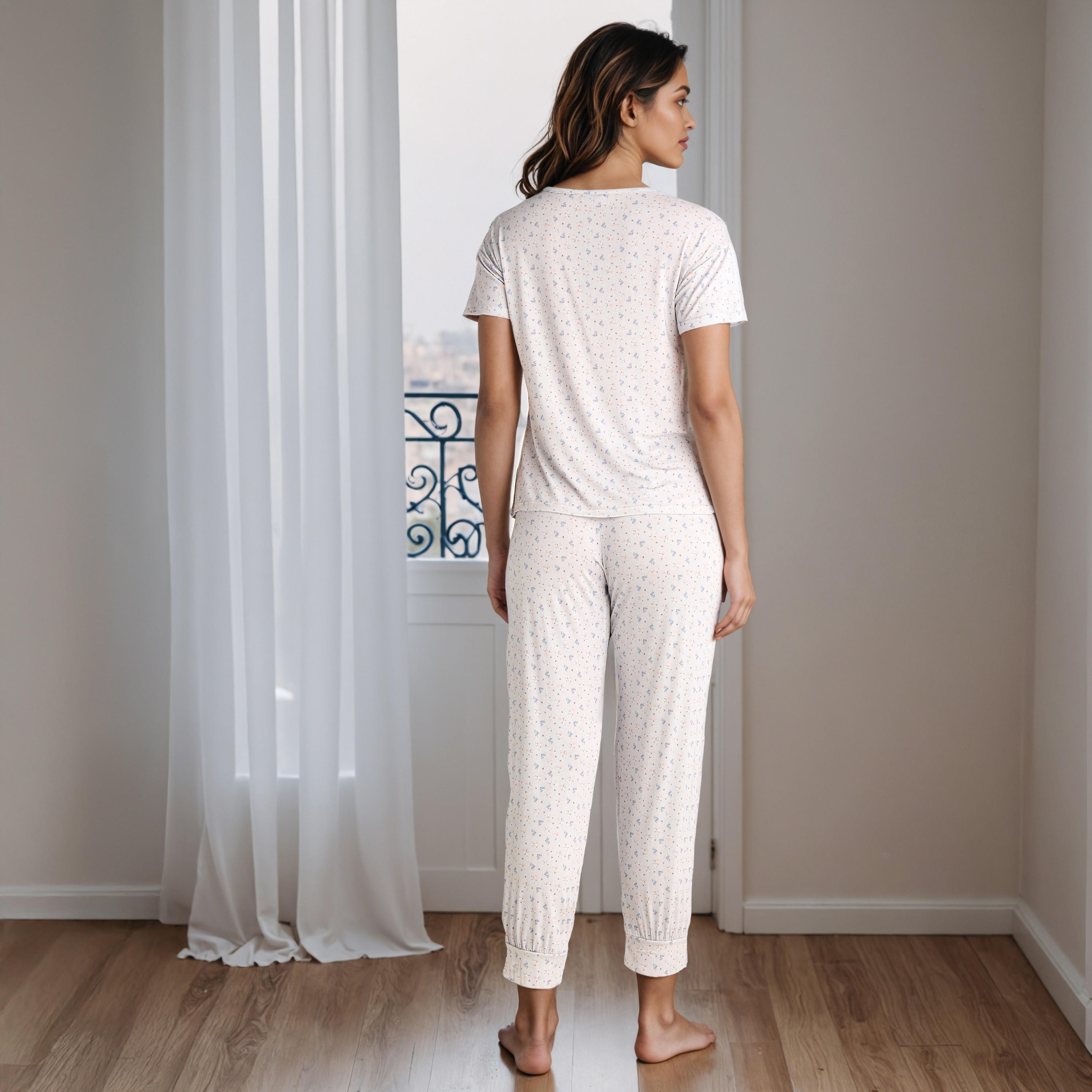Printed Maternity Pyjama Set-women-clothing-maternity-nightwear-image-3