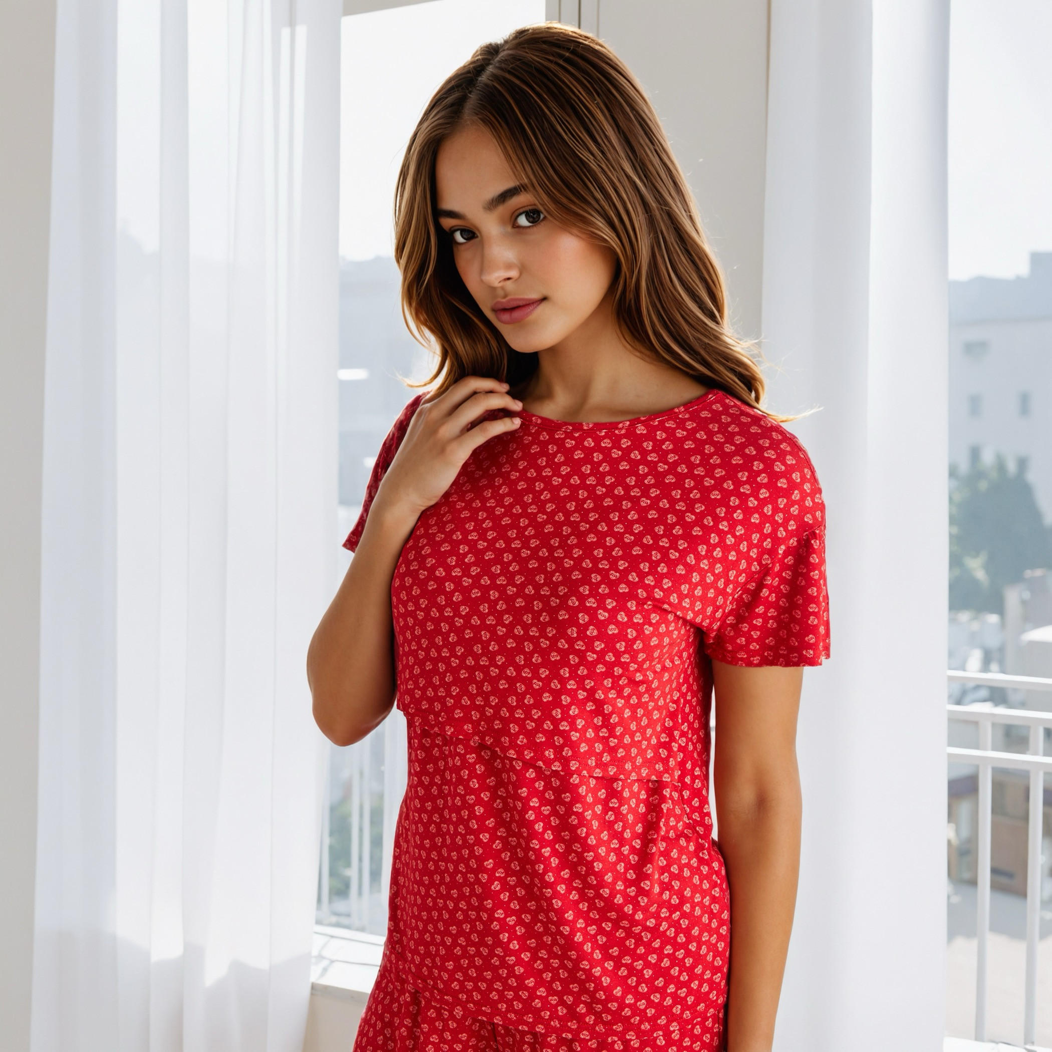 طقم بيجاما بطبعات للحوامل-women-clothing-maternity-nightwear-image-5