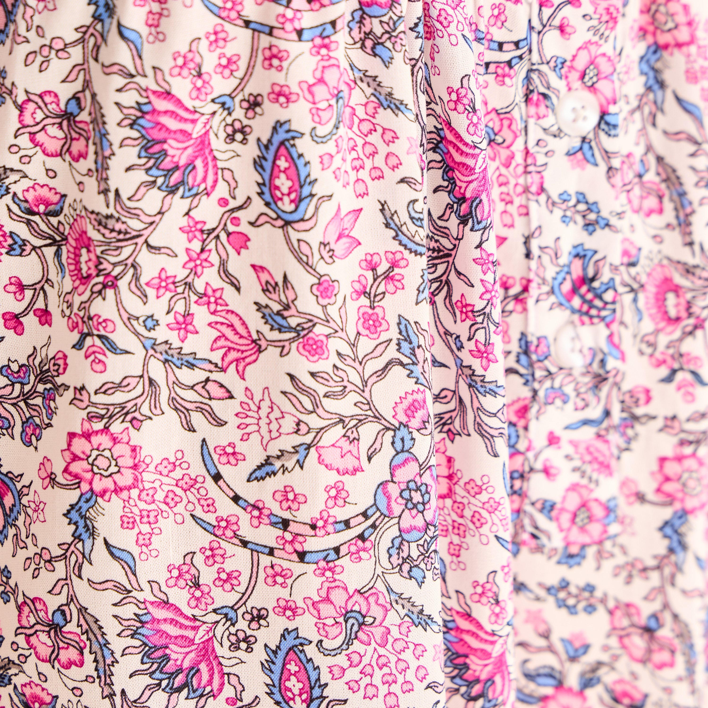 Floral Print Viscose Night Gown-women-clothing-nightwear-nighties-image-5