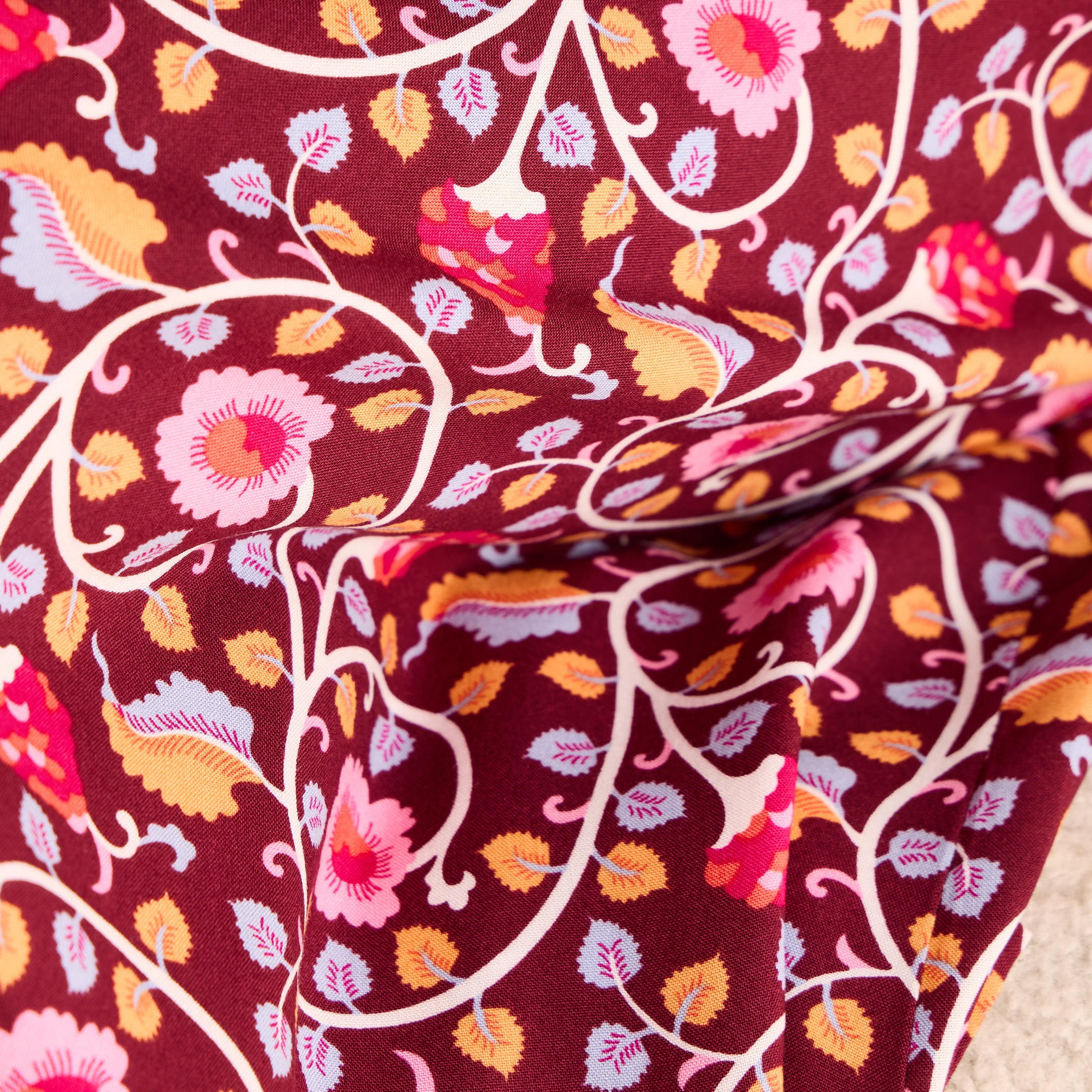 Floral Print Viscose Night Gown-women-clothing-nightwear-nighties-image-5