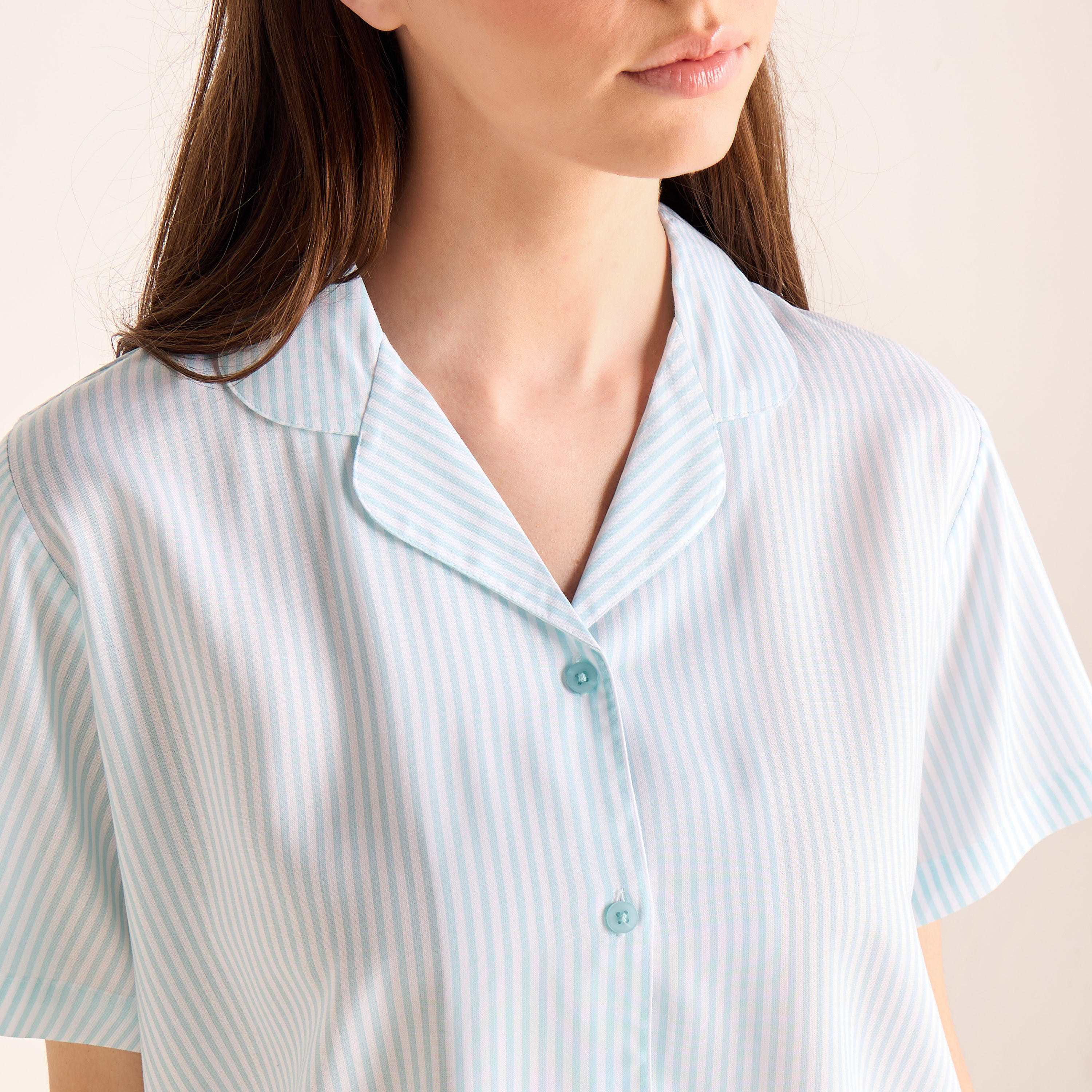 طقم شورت مخطط-women-clothing-nightwear-pyjamas-shortsets-image-2