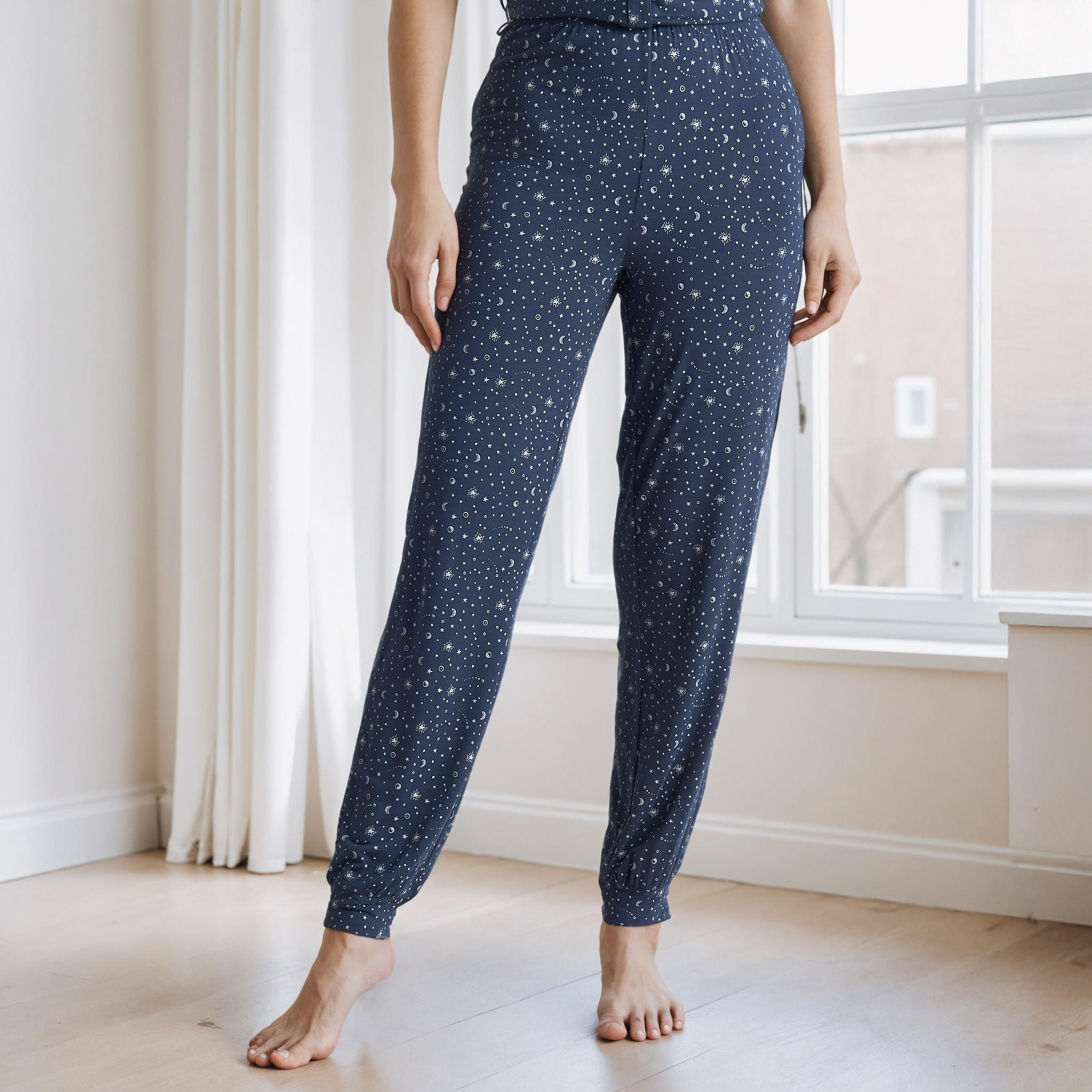 طقم بيجاما مودال بطبعات-women-clothing-nightwear-pyjamas-longsets-image-4