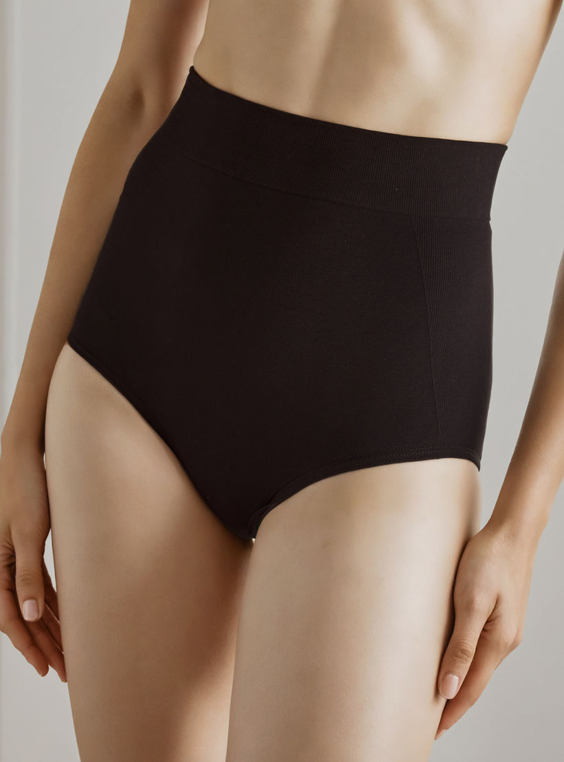 Textured Shapewear Briefs-women-clothing-lingerie-shapewear-image-1